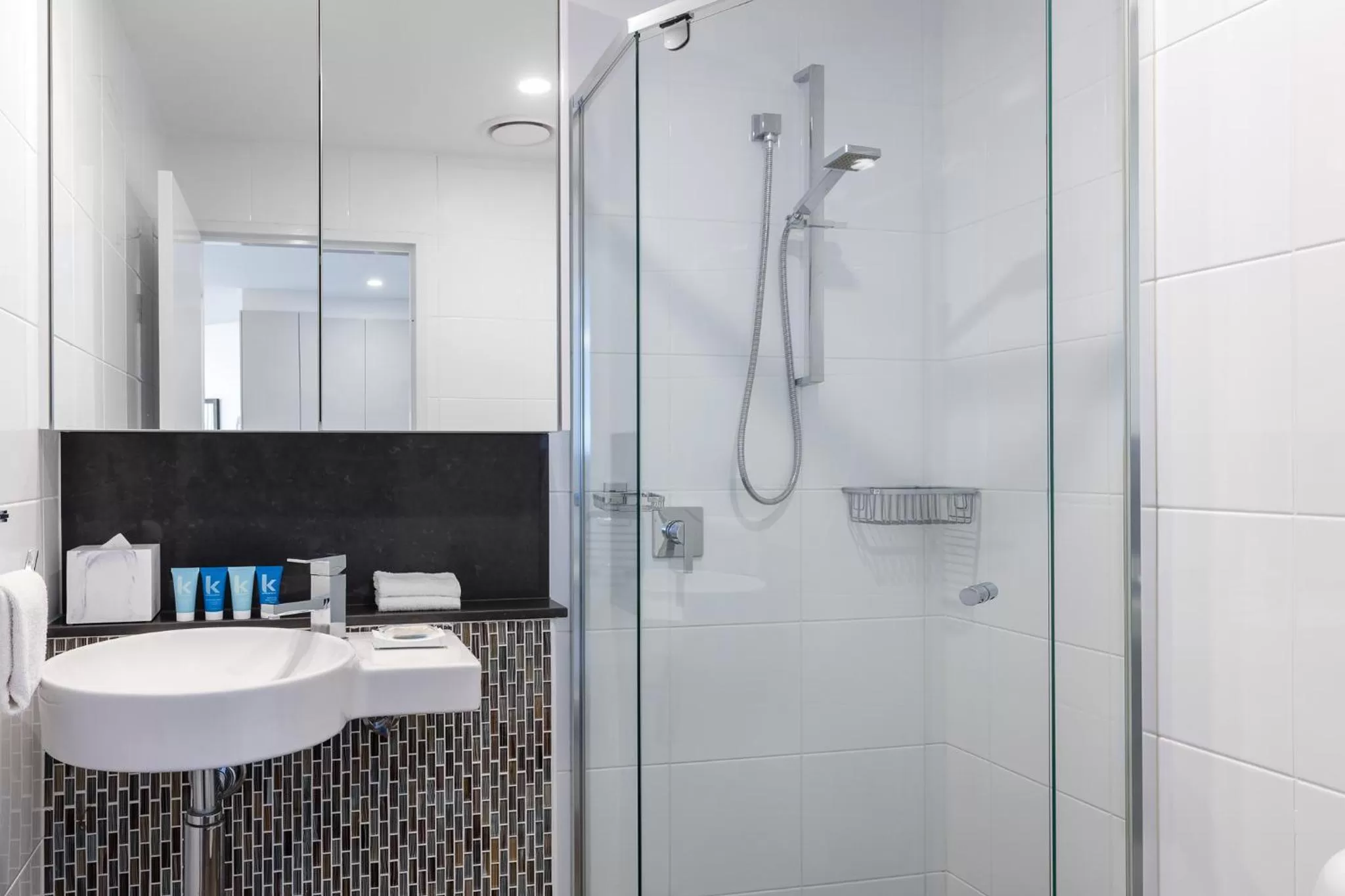 Shower in Meriton Suites Adelaide Street, Brisbane