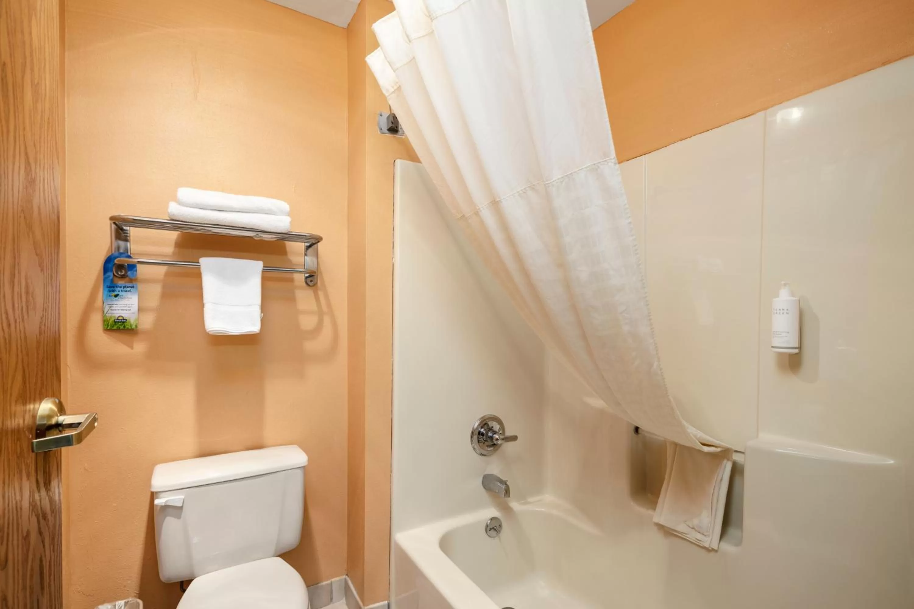 Bathroom in Days Inn by Wyndham Battlefield Rd/Hwy 65