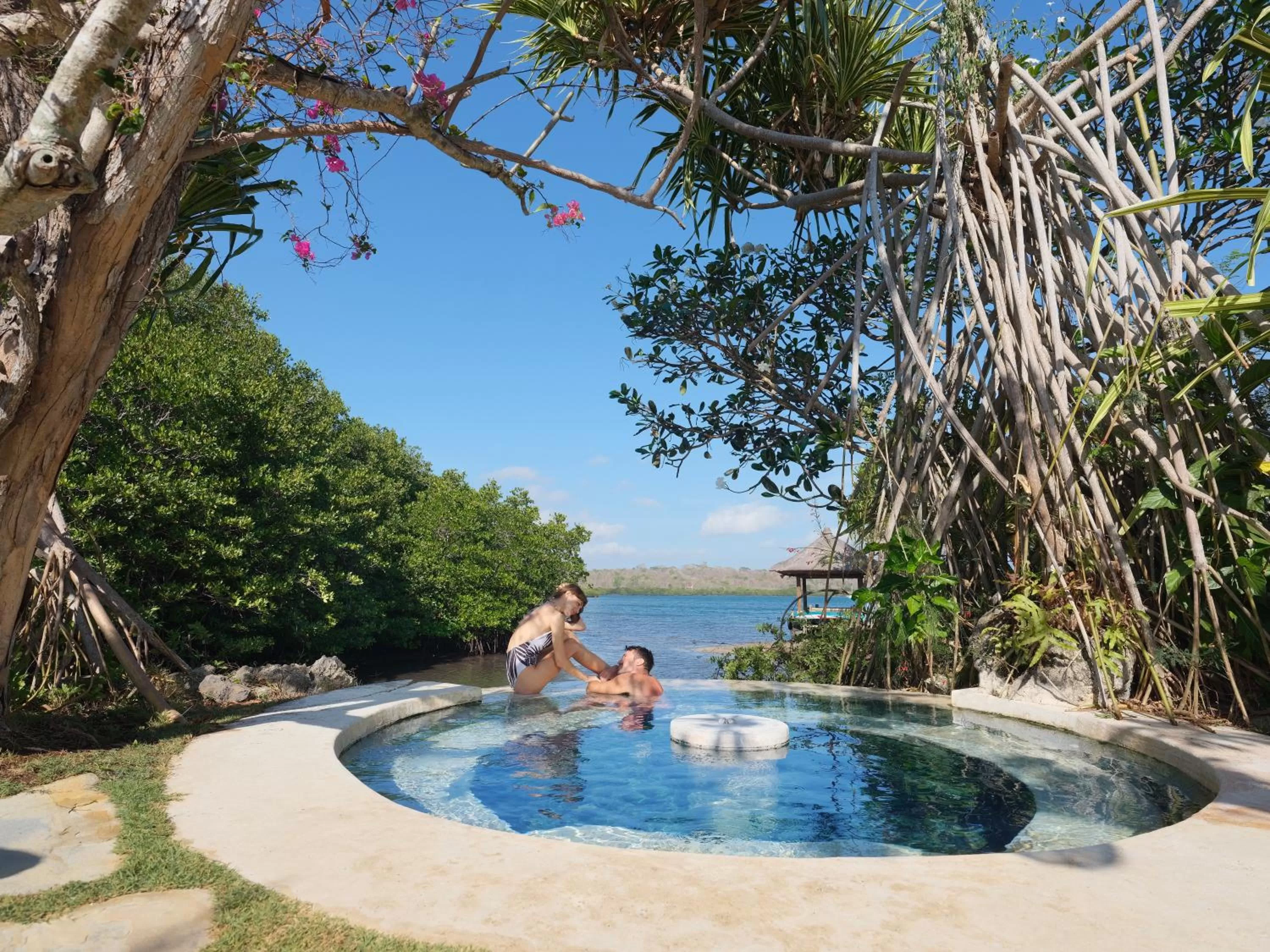 Hot Spring Bath in Mimpi Resort Menjangan