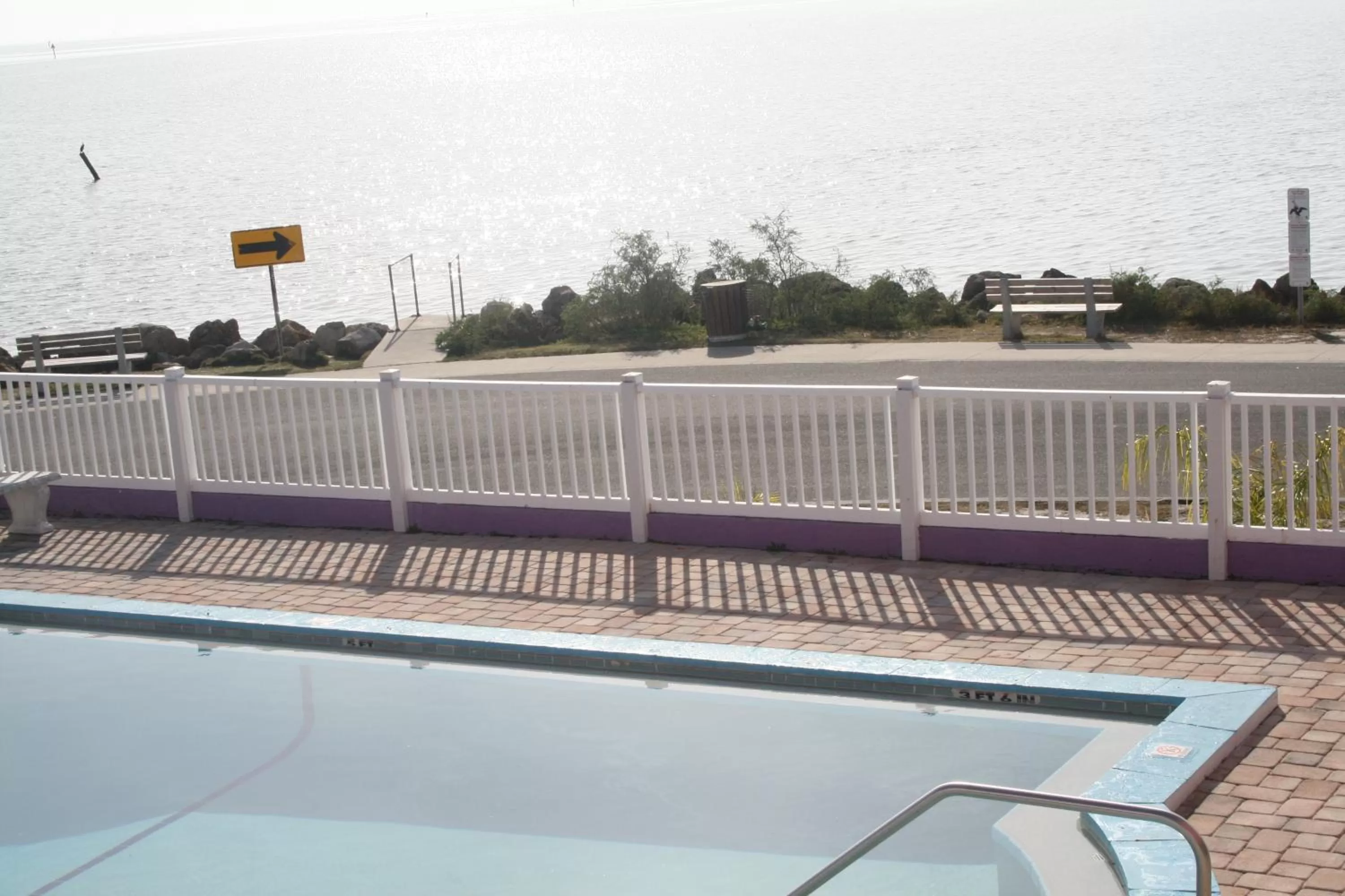 Swimming pool, Pool View in Beach Front Motel Cedar Key