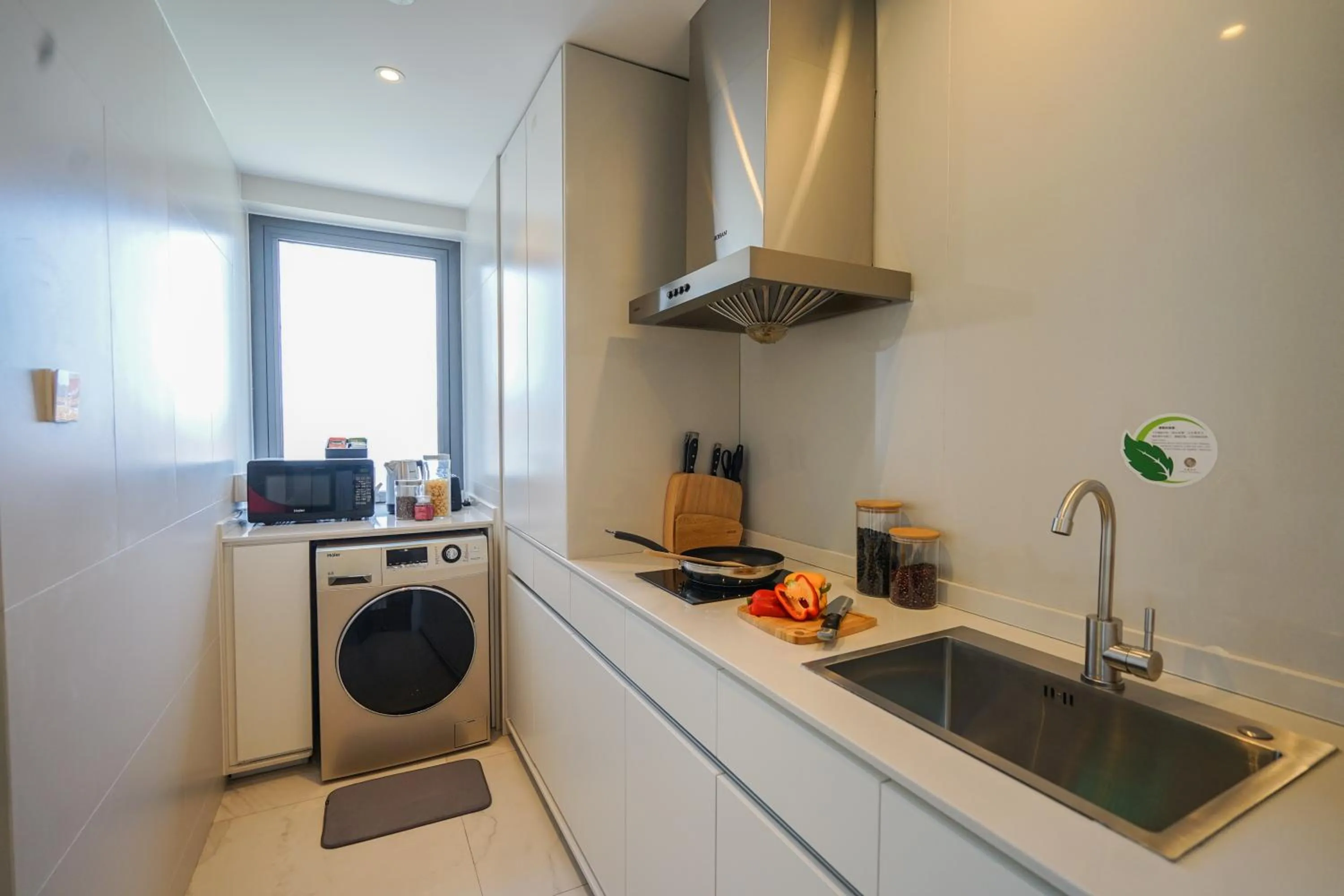 Kitchen or kitchenette in Sincere Residence Changfeng - Changfeng Ecological Business District