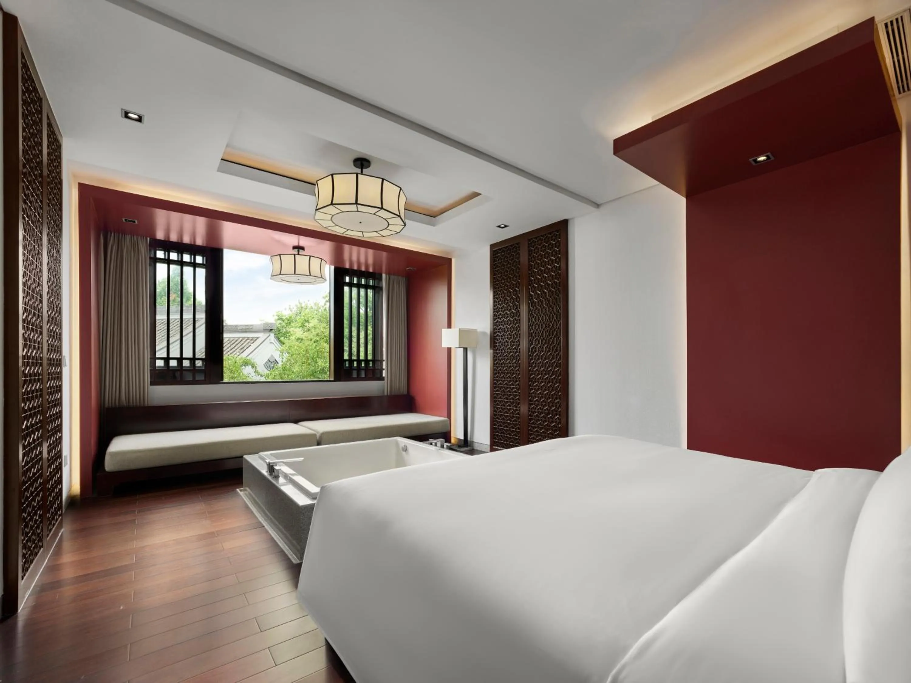 Bedroom, Bed in Banyan Tree Hangzhou