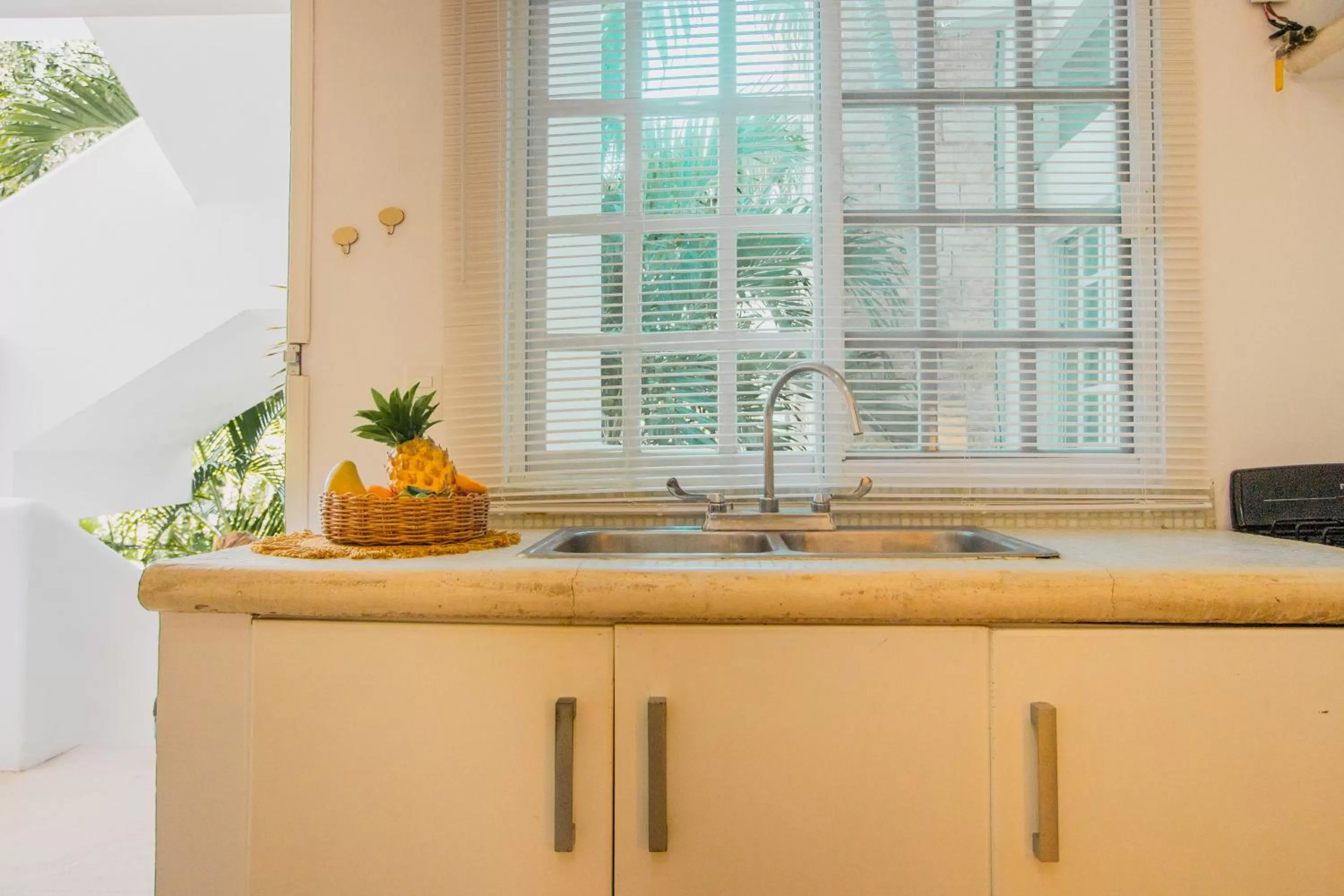 Kitchen/Kitchenette in Nasim Condo Hotel con acceso BEACH CLUB GRATIS, metros 5th AVENIDA