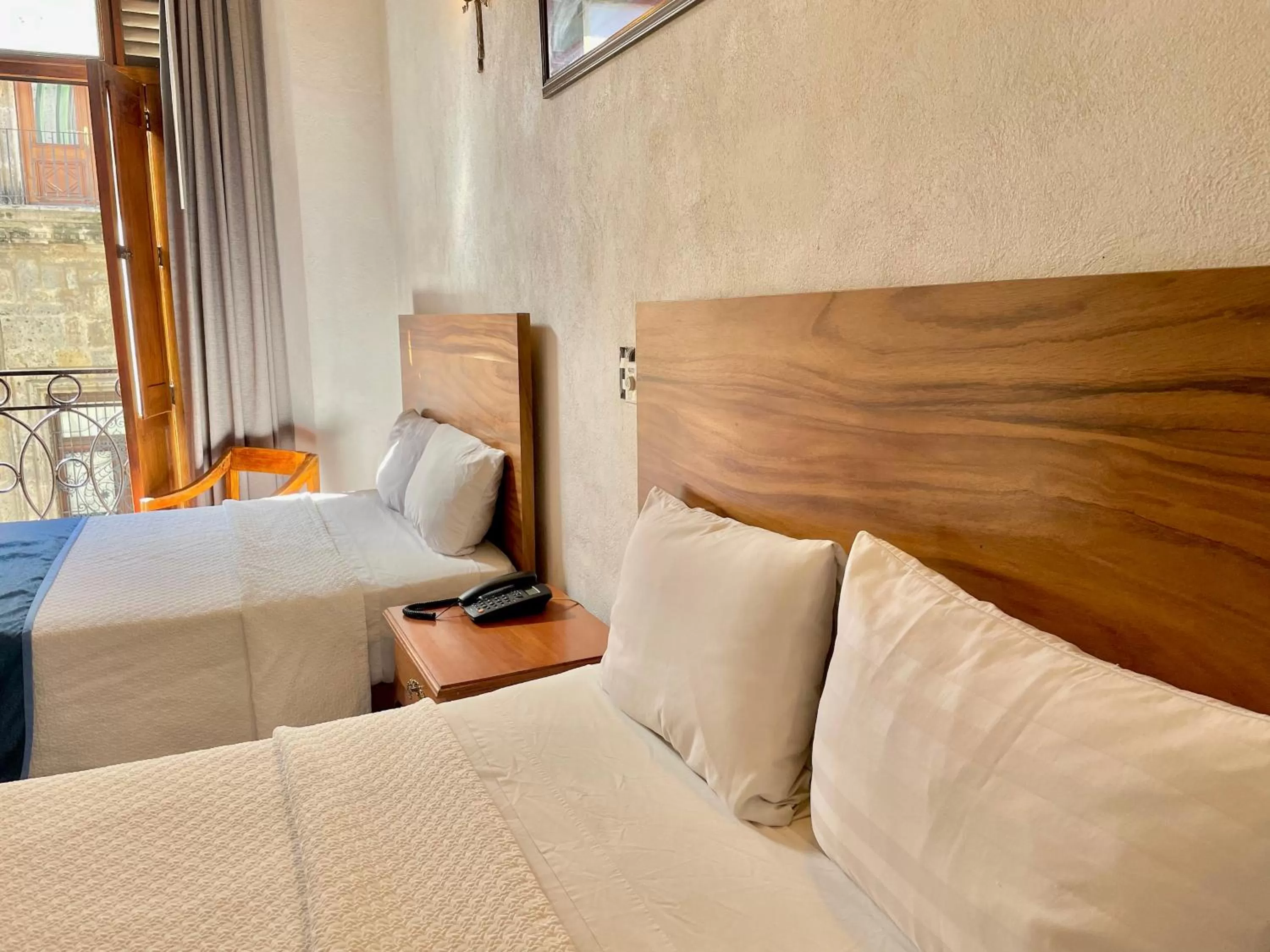 Bed in Hotel Frances