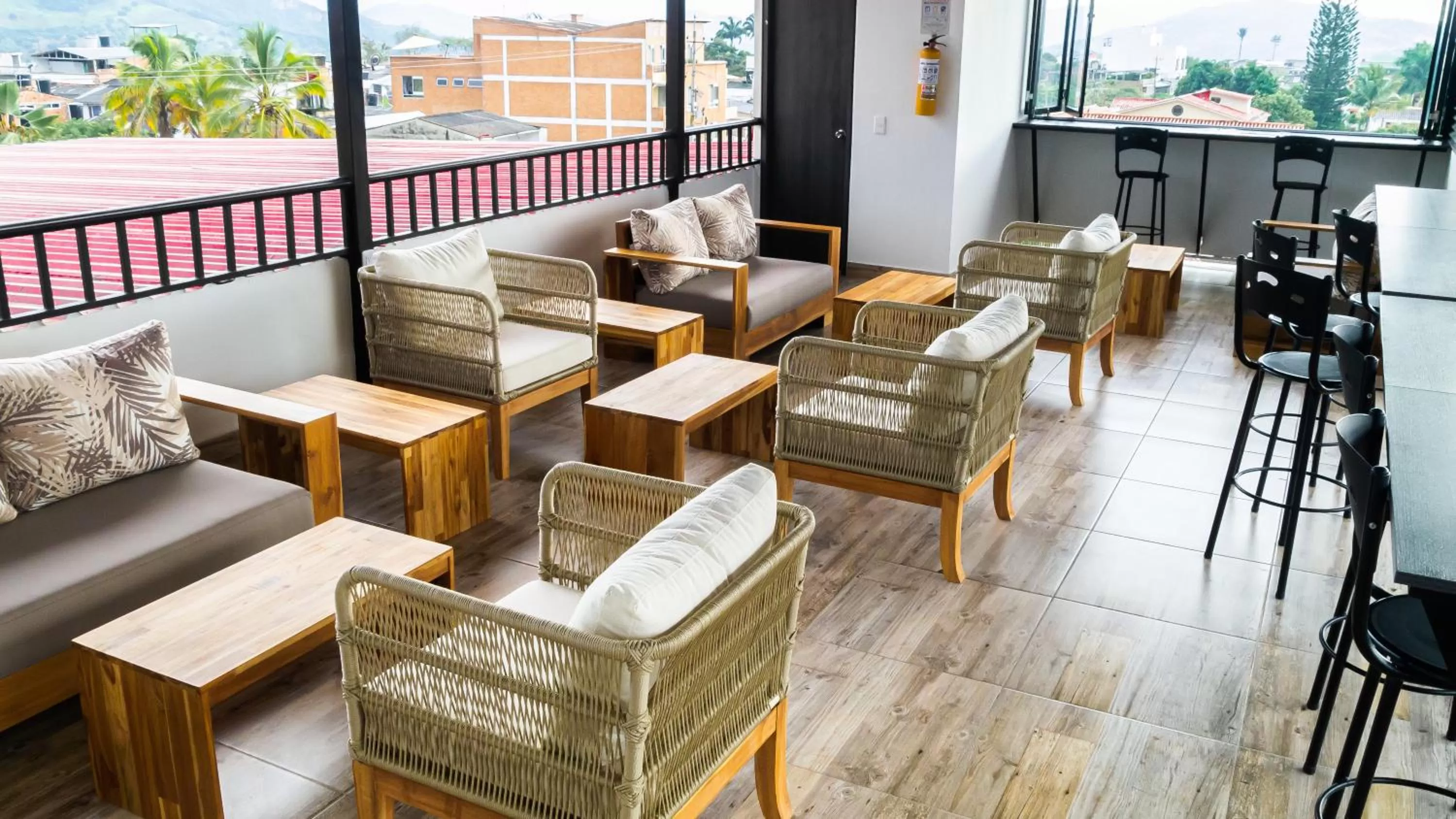 Balcony/Terrace, Restaurant/Places to Eat in Hotel Le Falep