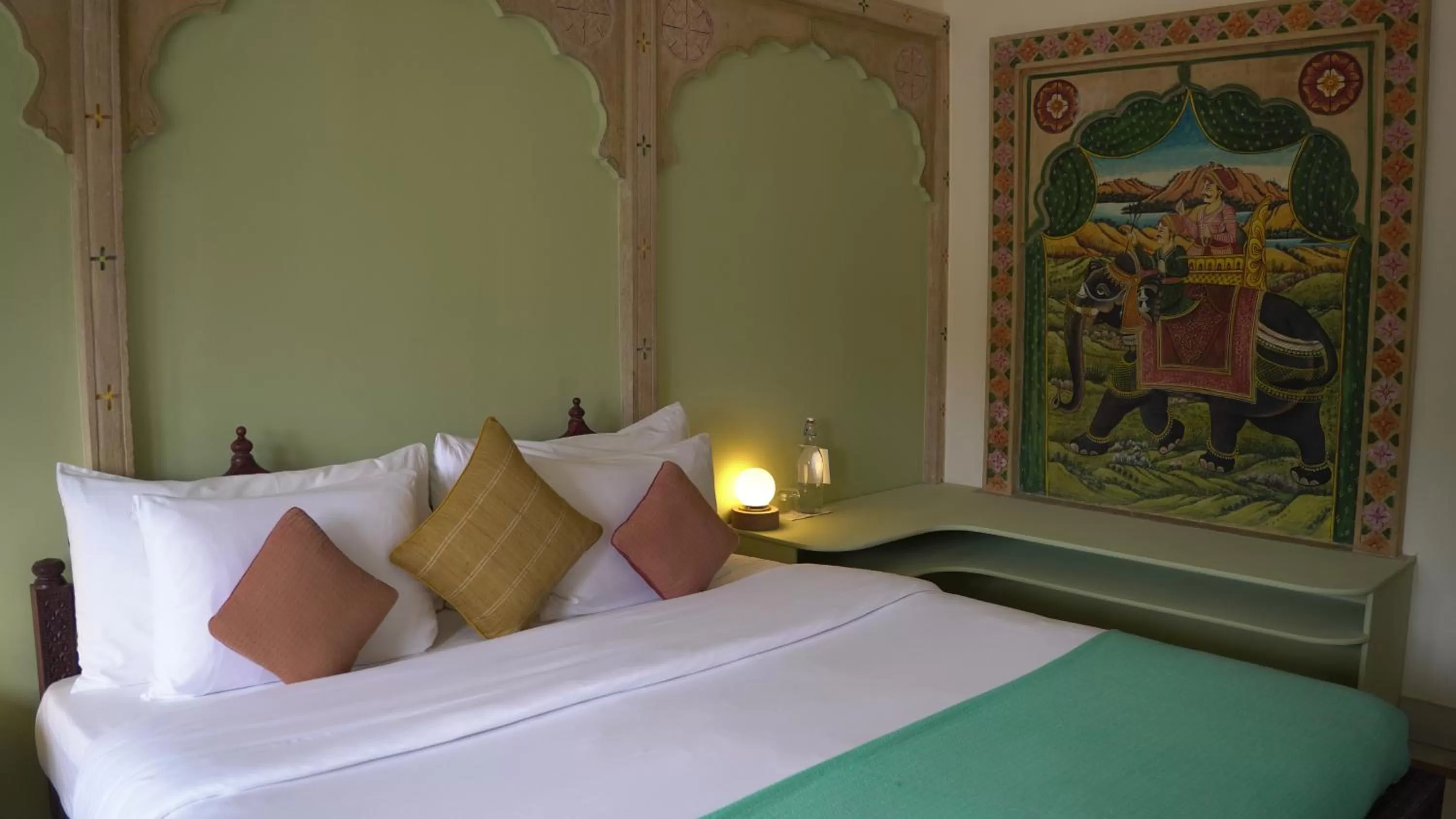 Bed in The Stepwell Hotel
