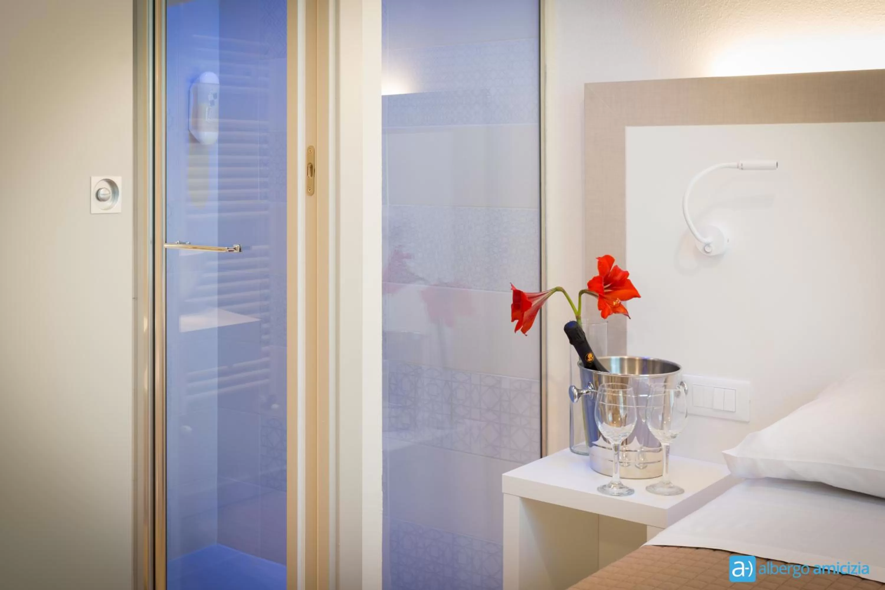 Decorative detail, Bed in Hotel Amicizia