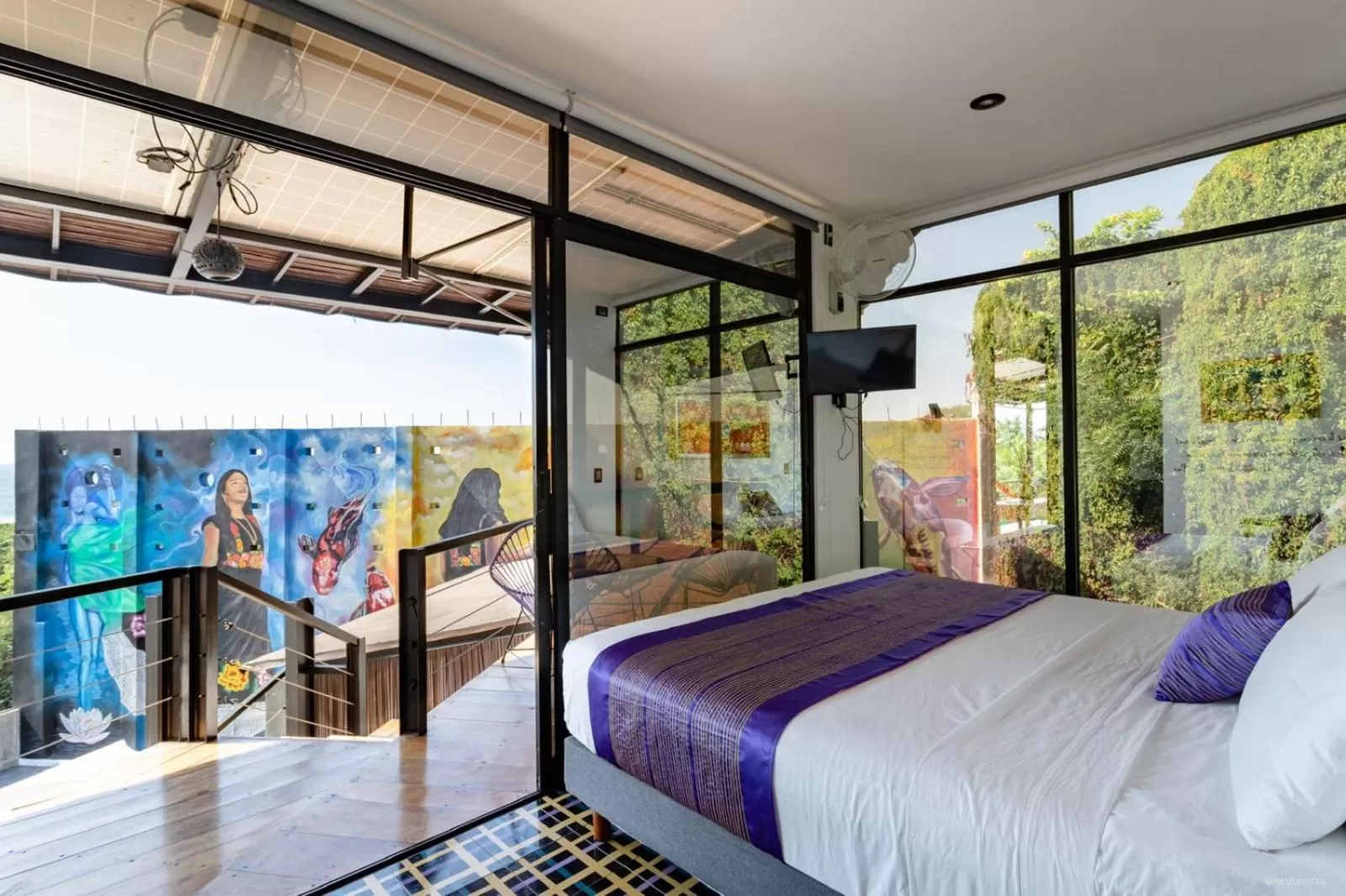 Bed in Cabane Container Boutique Hotel