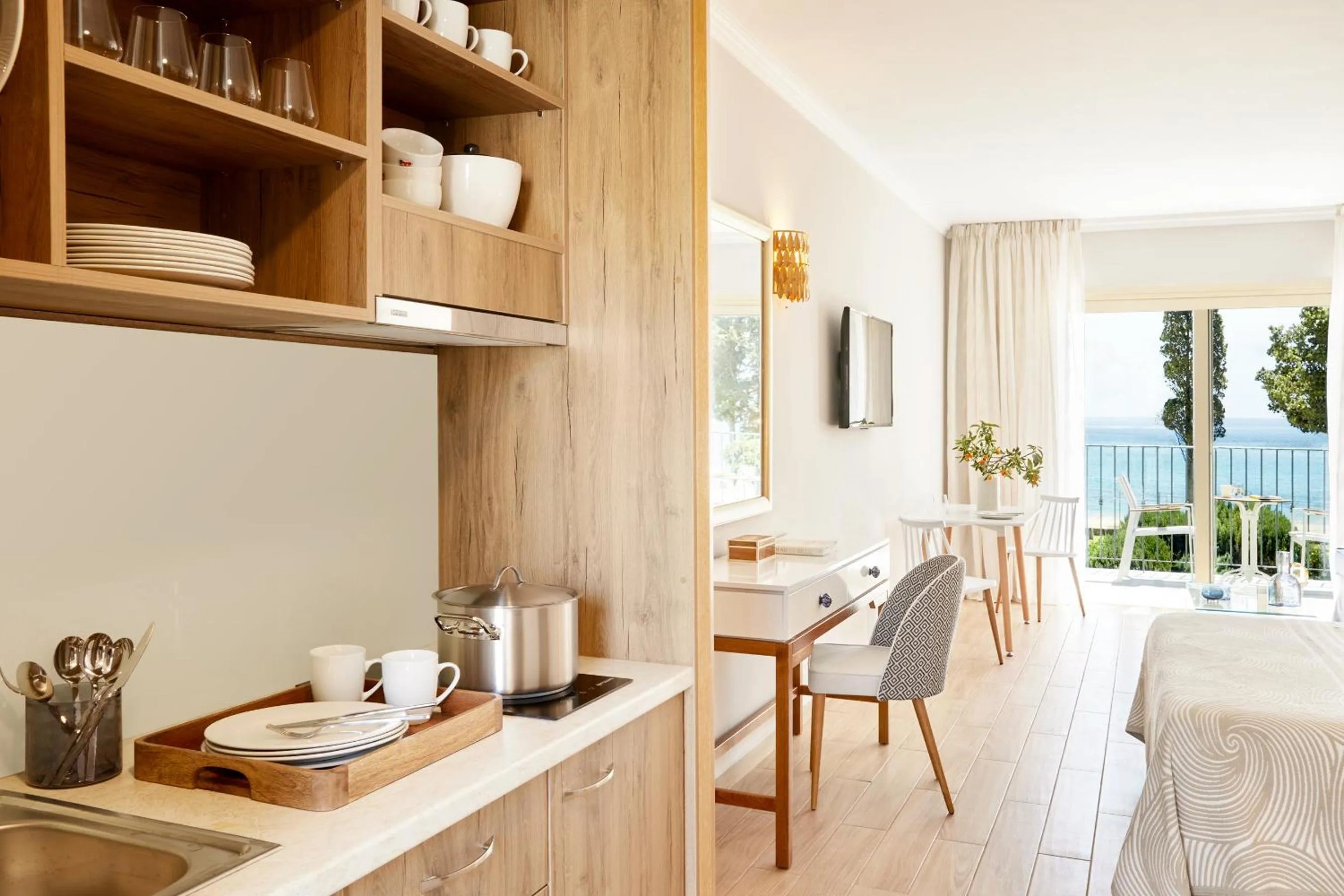 Kitchen or kitchenette in Parga Beach Resort