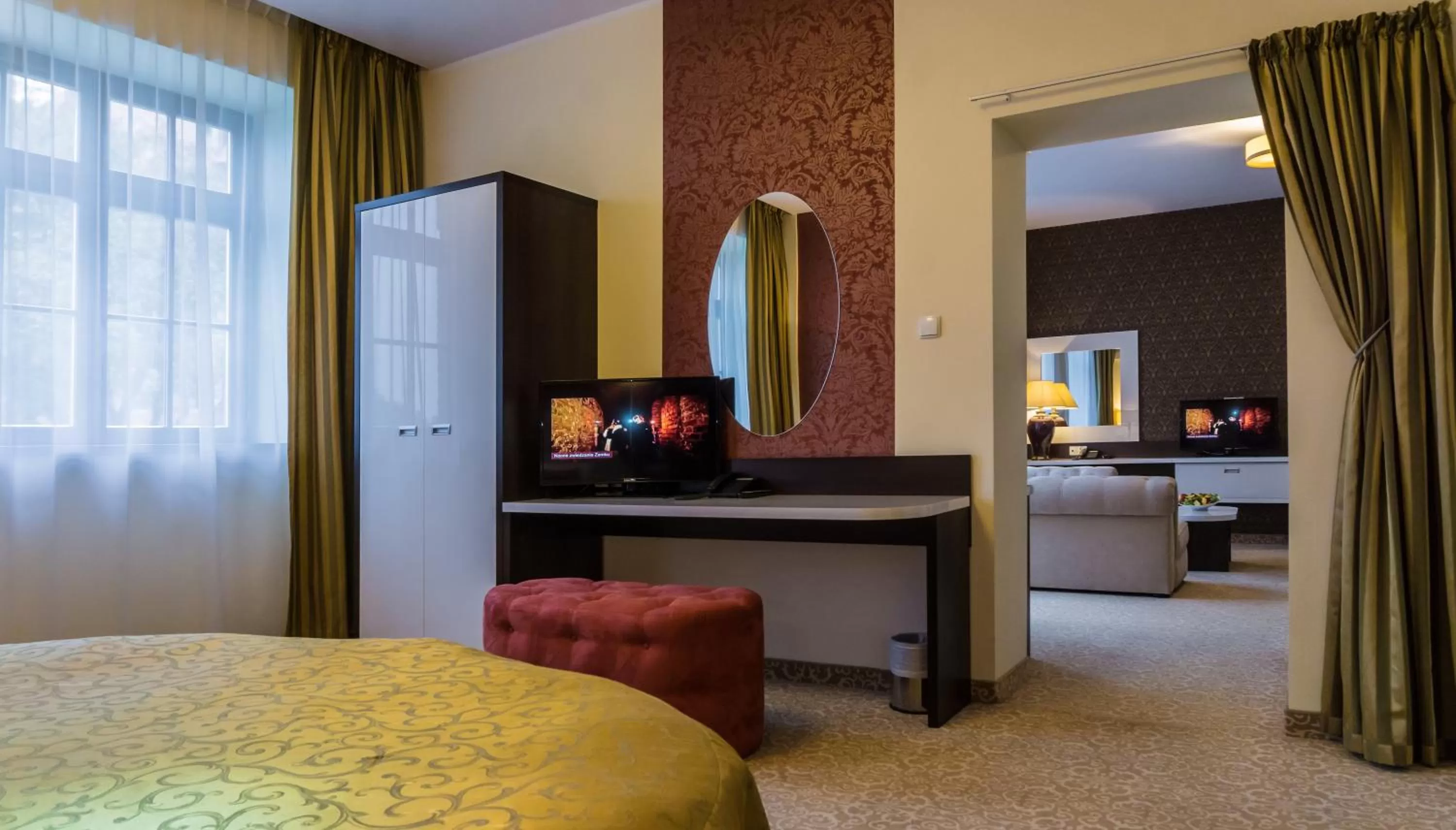 TV and multimedia, Bed in Hotel Zamek Gniew