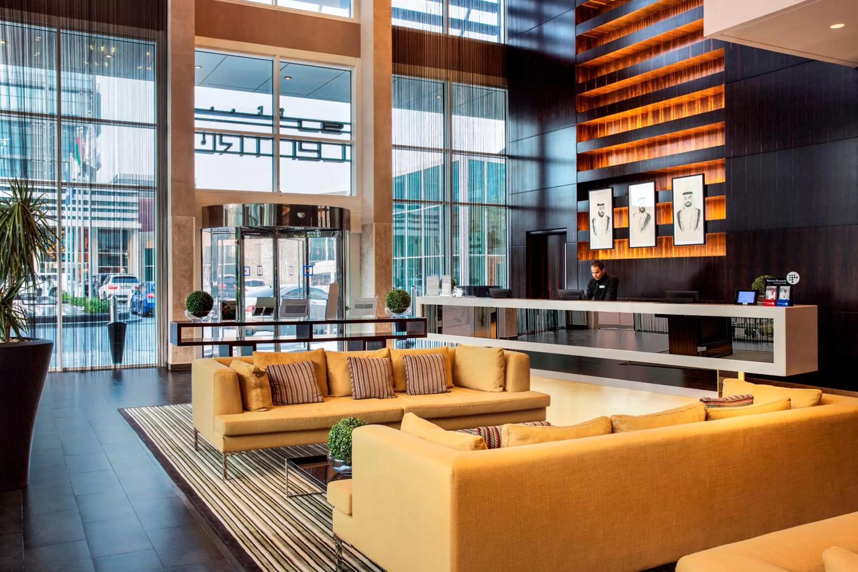 Lobby or reception in Centro Yas Island-by Rotana