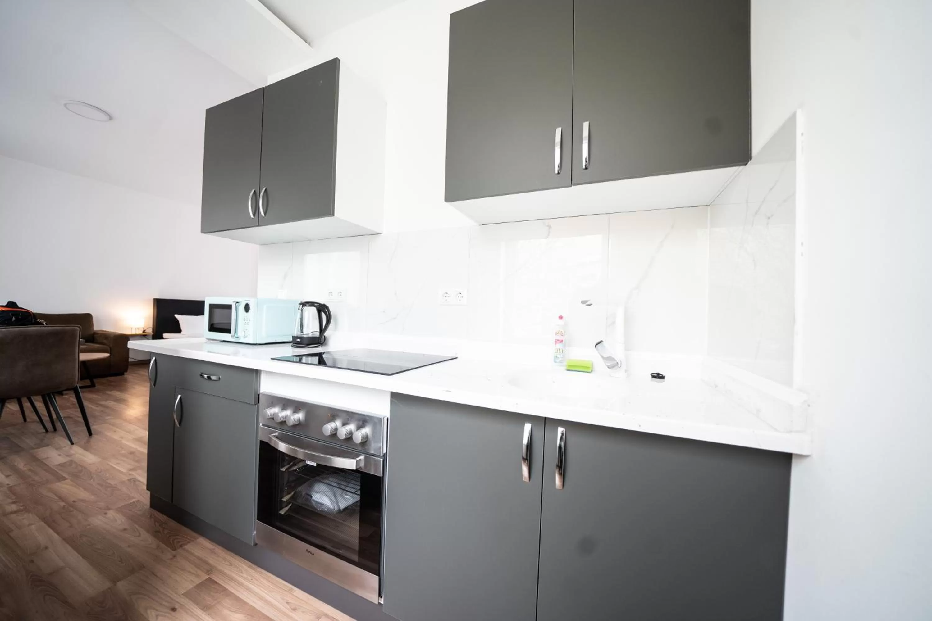 Kitchen or kitchenette in Hotel Zur alten Stadtkellerei Leipzig