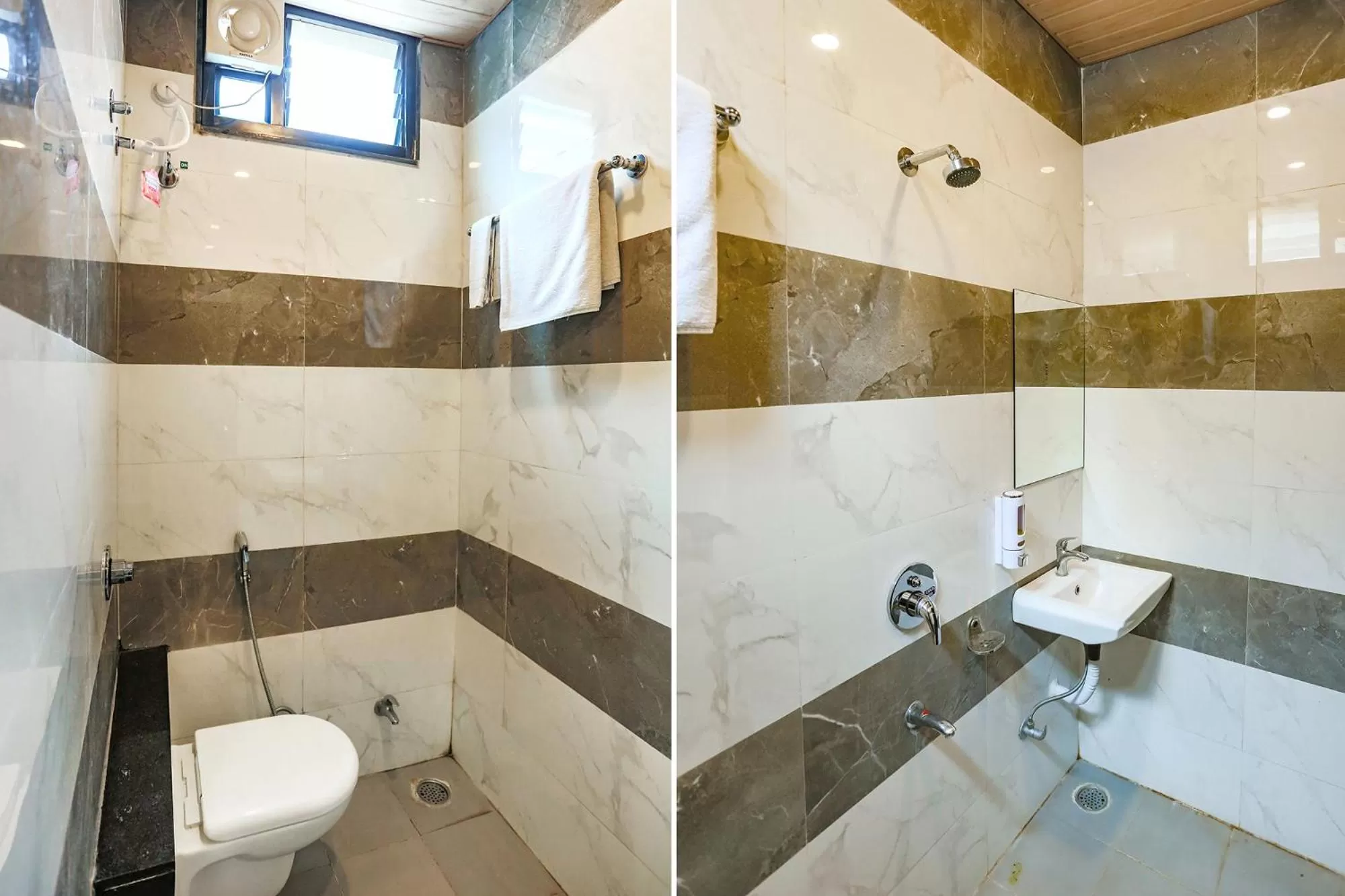 Bathroom in FabHotel Balaji Paradise