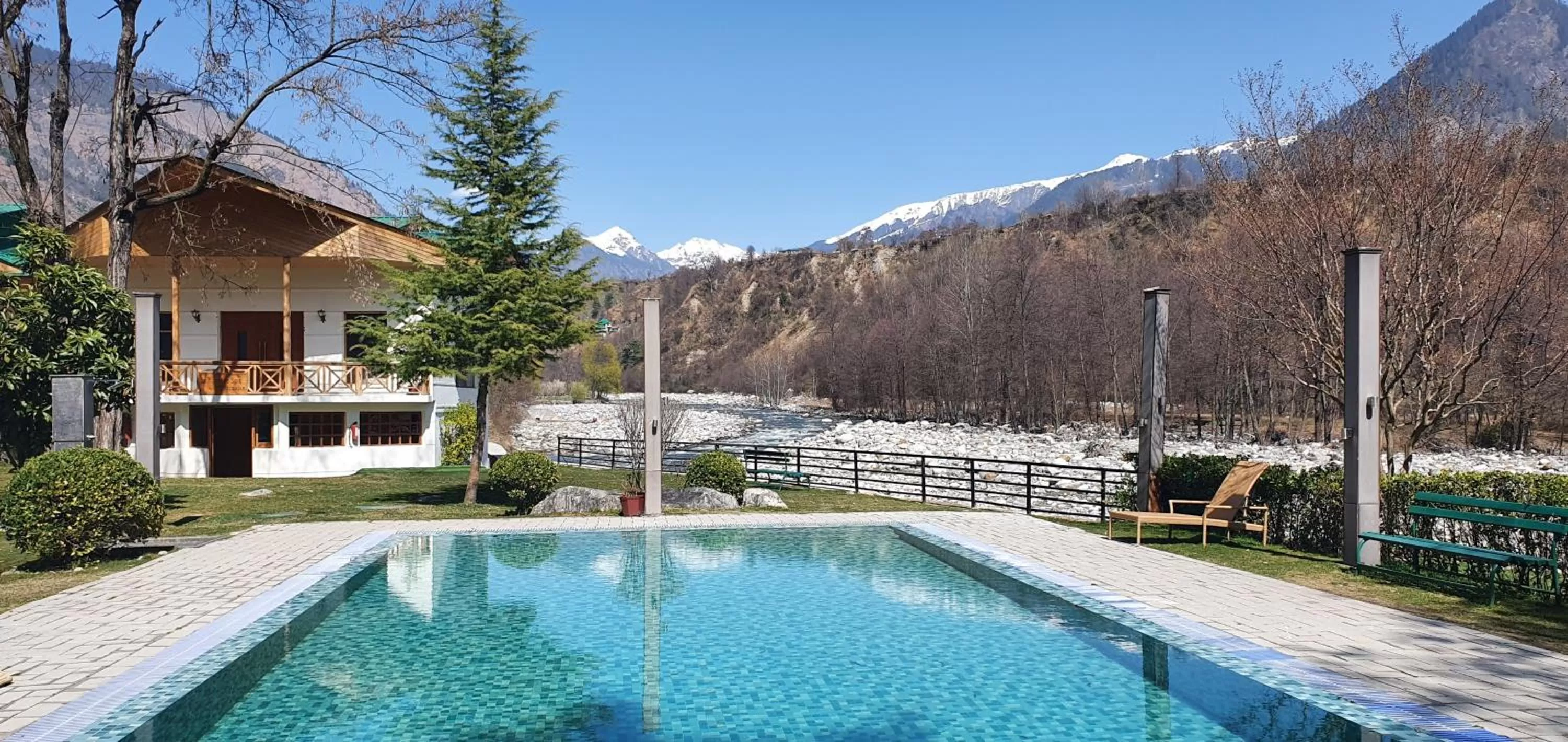Pool view in Span Resort and Spa, Manali
