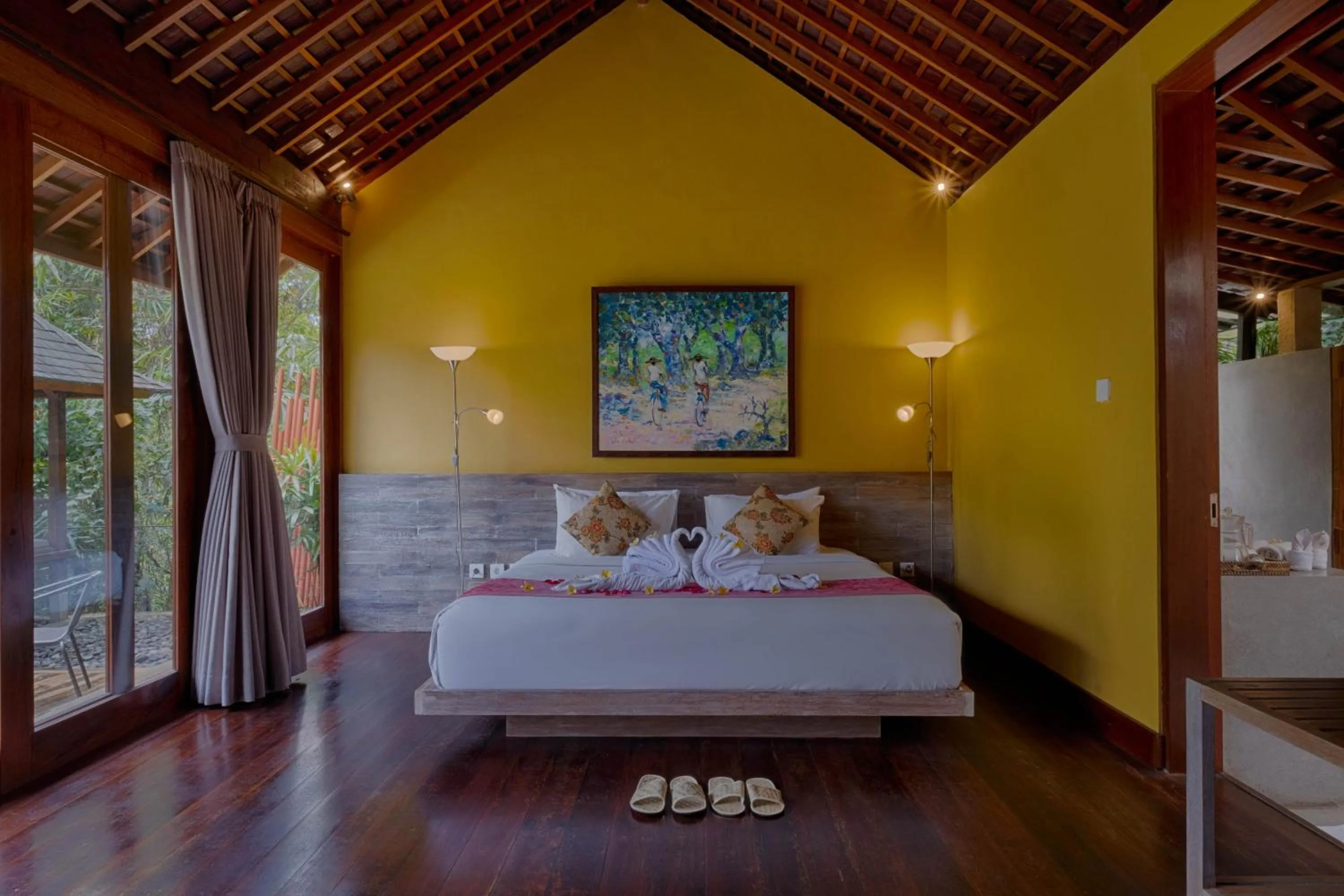 Photo of the whole room, Bed in Samkhya Villas - Free 1x Floating Breakfast or Minibar