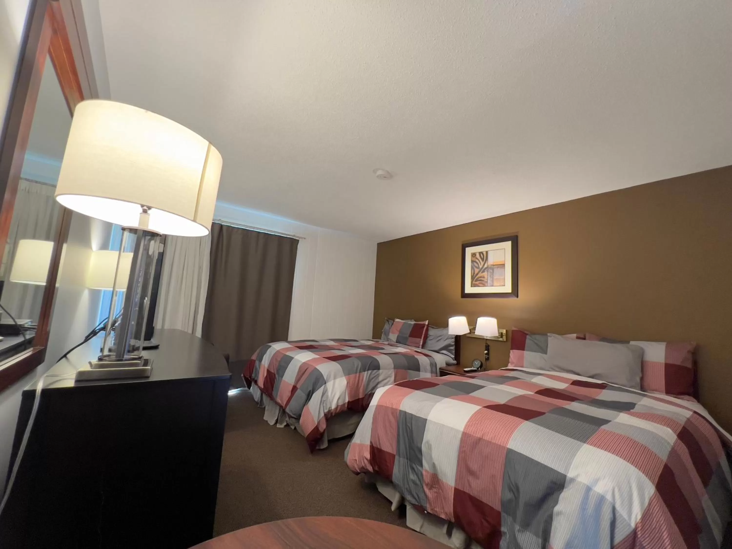 Bed in Monashee Motel