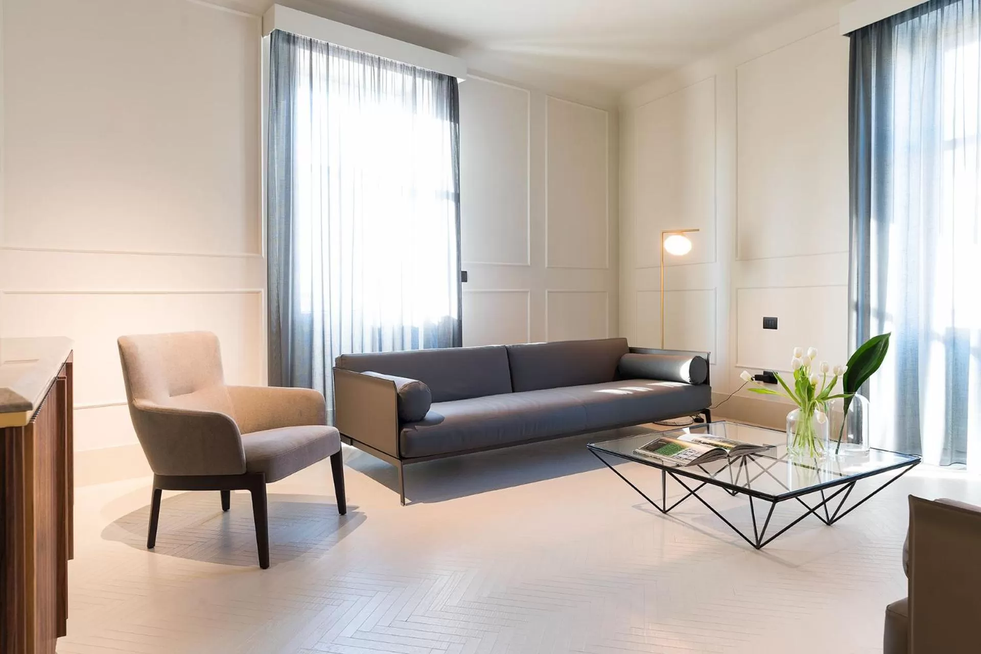 Living room in Byssus Suites