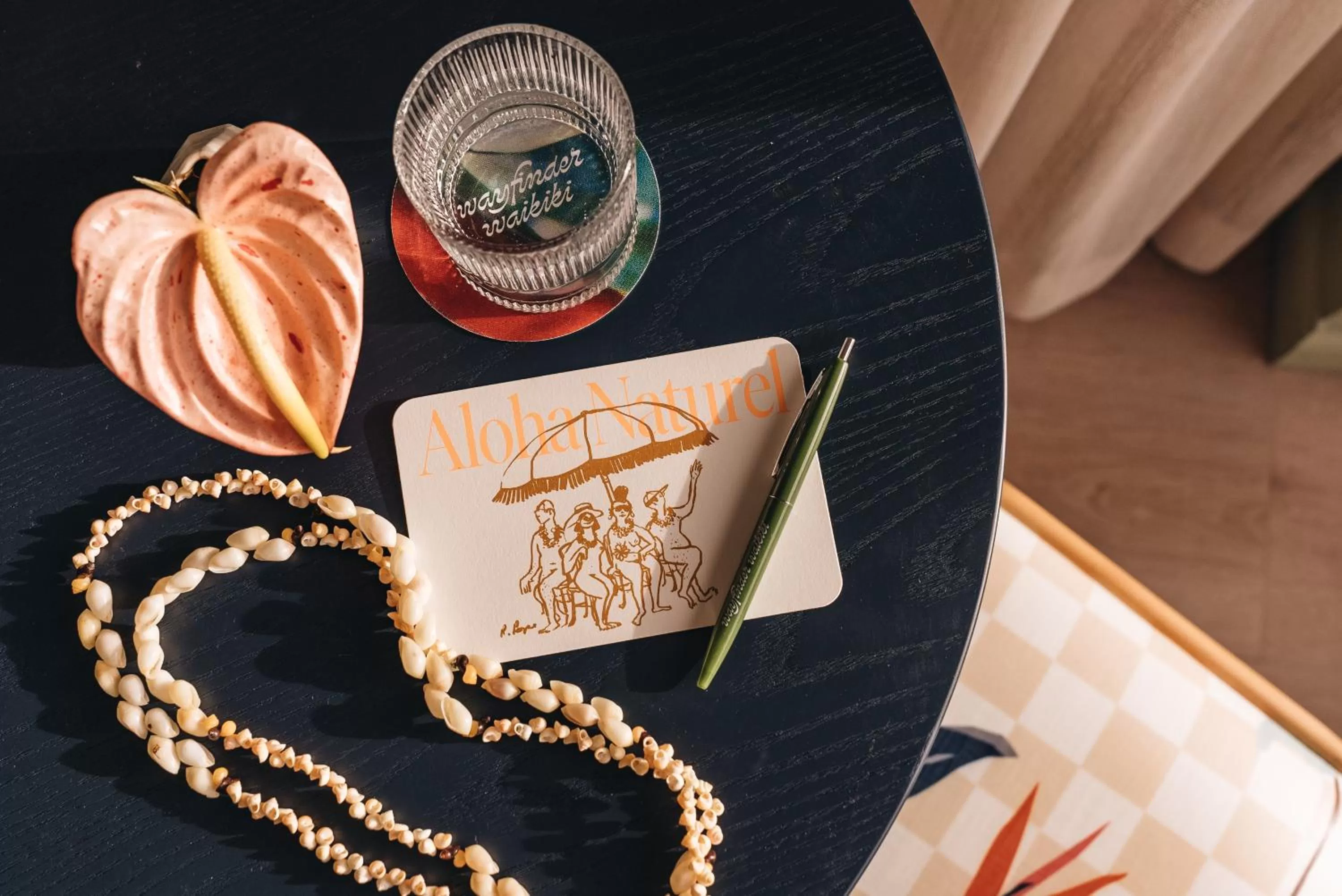 Decorative detail in Wayfinder Waikiki - Voted Top 10 Best Hotels in Hawaii!