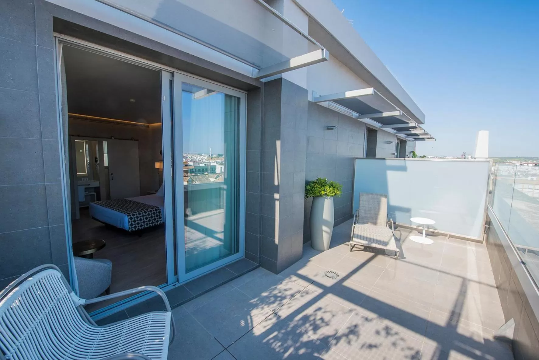 Balcony/Terrace in Hotel América Sevilla