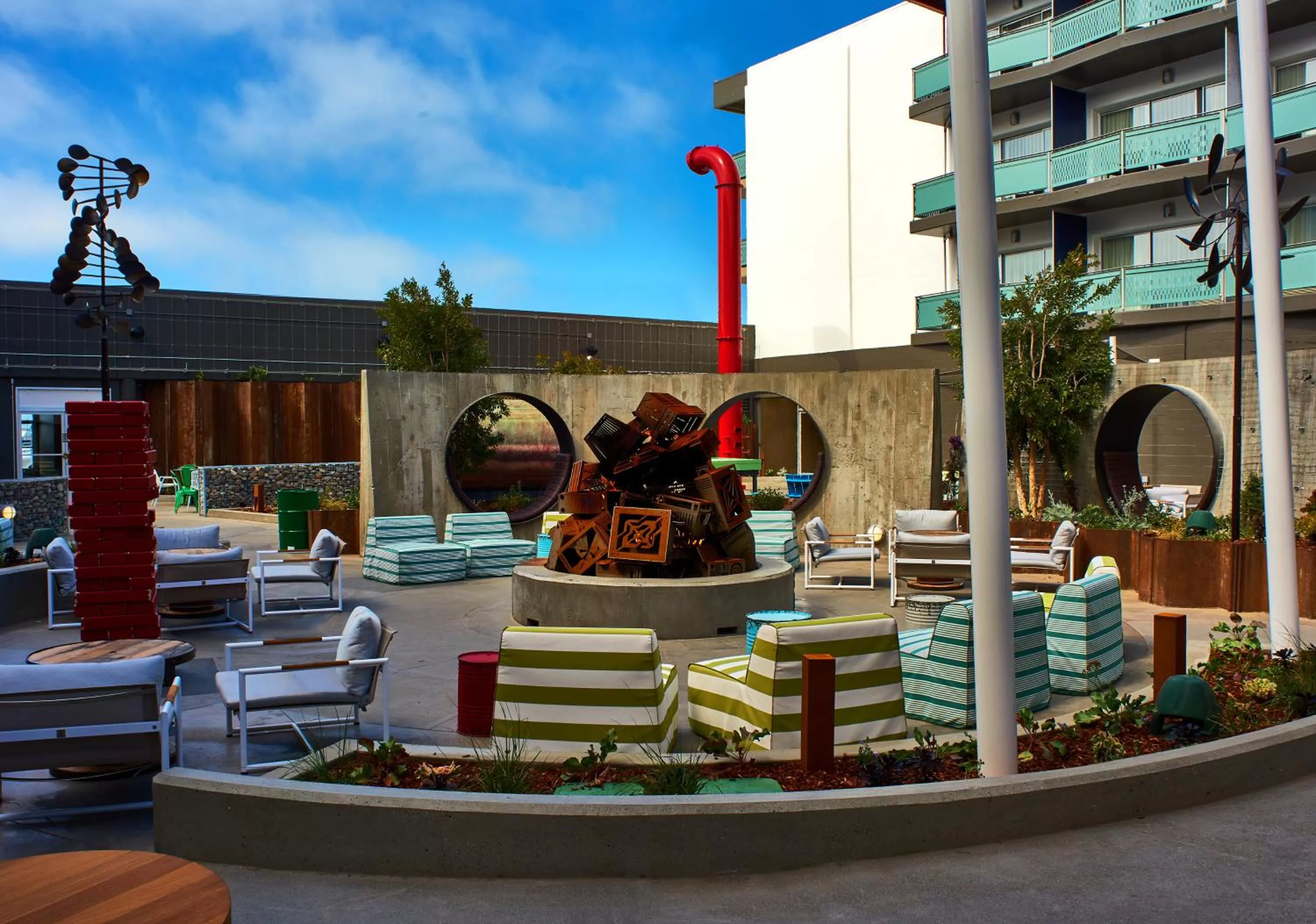 Patio in Hotel Zephyr San Francisco