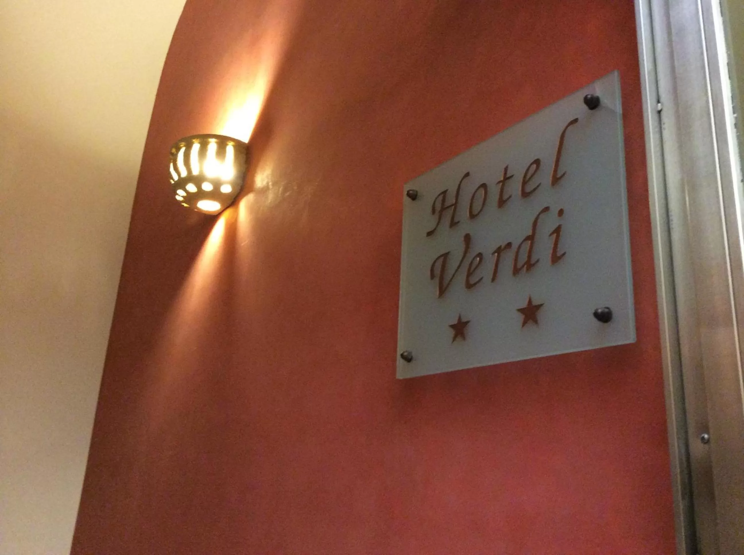 Decorative detail in Albergo Verdi