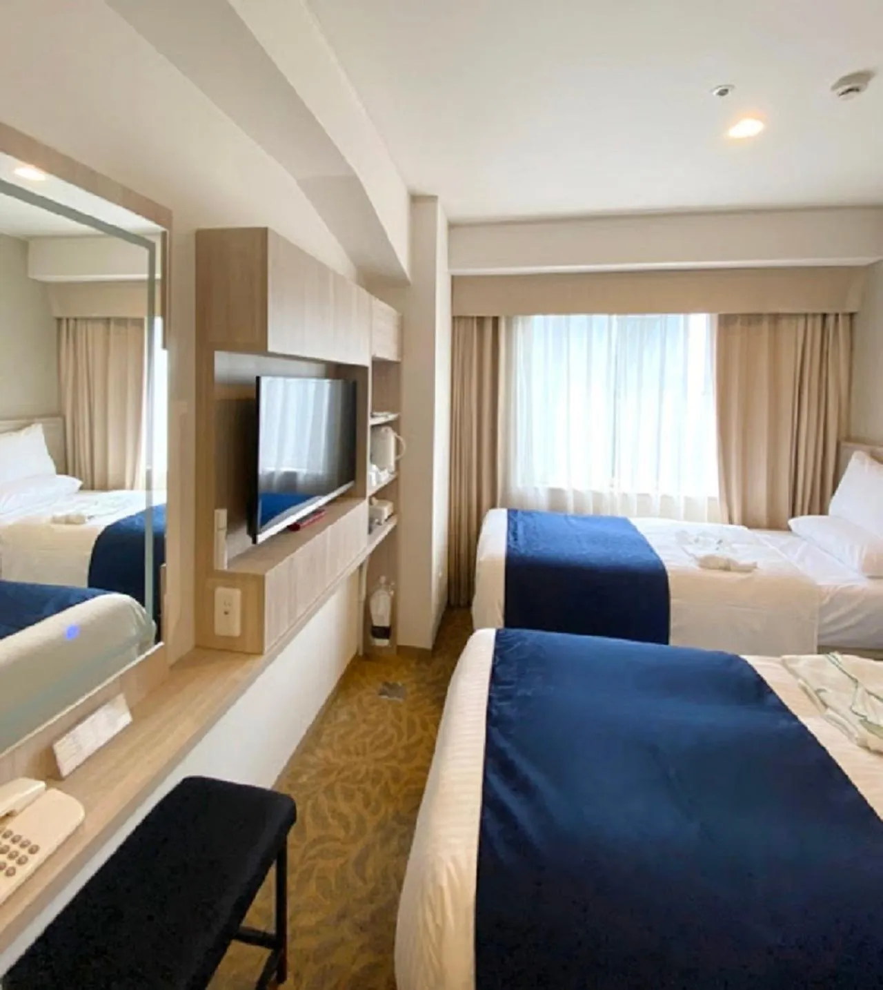 Bed in Hotel Rose Garden Shinjuku