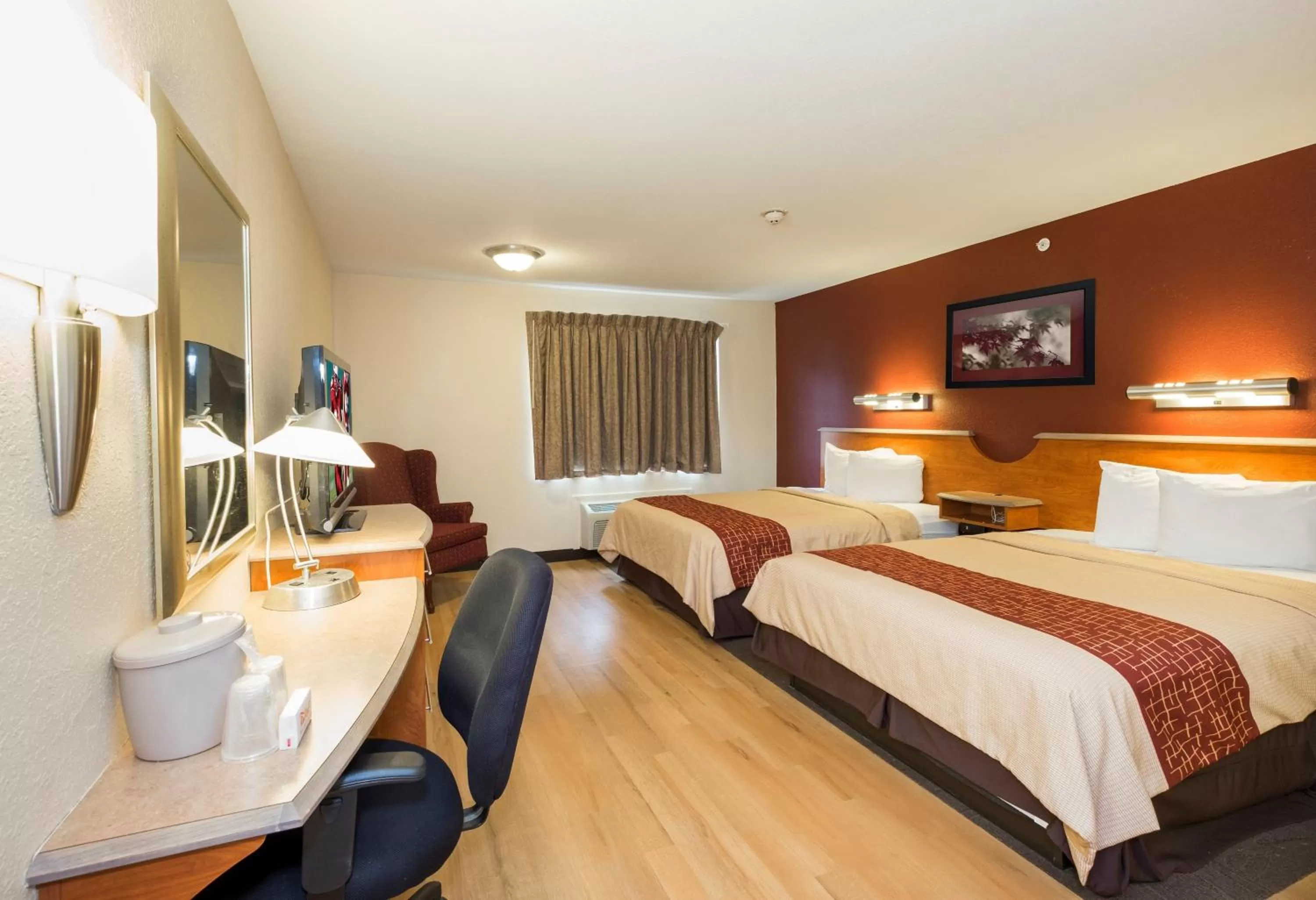 Deluxe Room with Two Queen Beds Non-Smoking in Red Roof Inn Glens Falls - Lake George