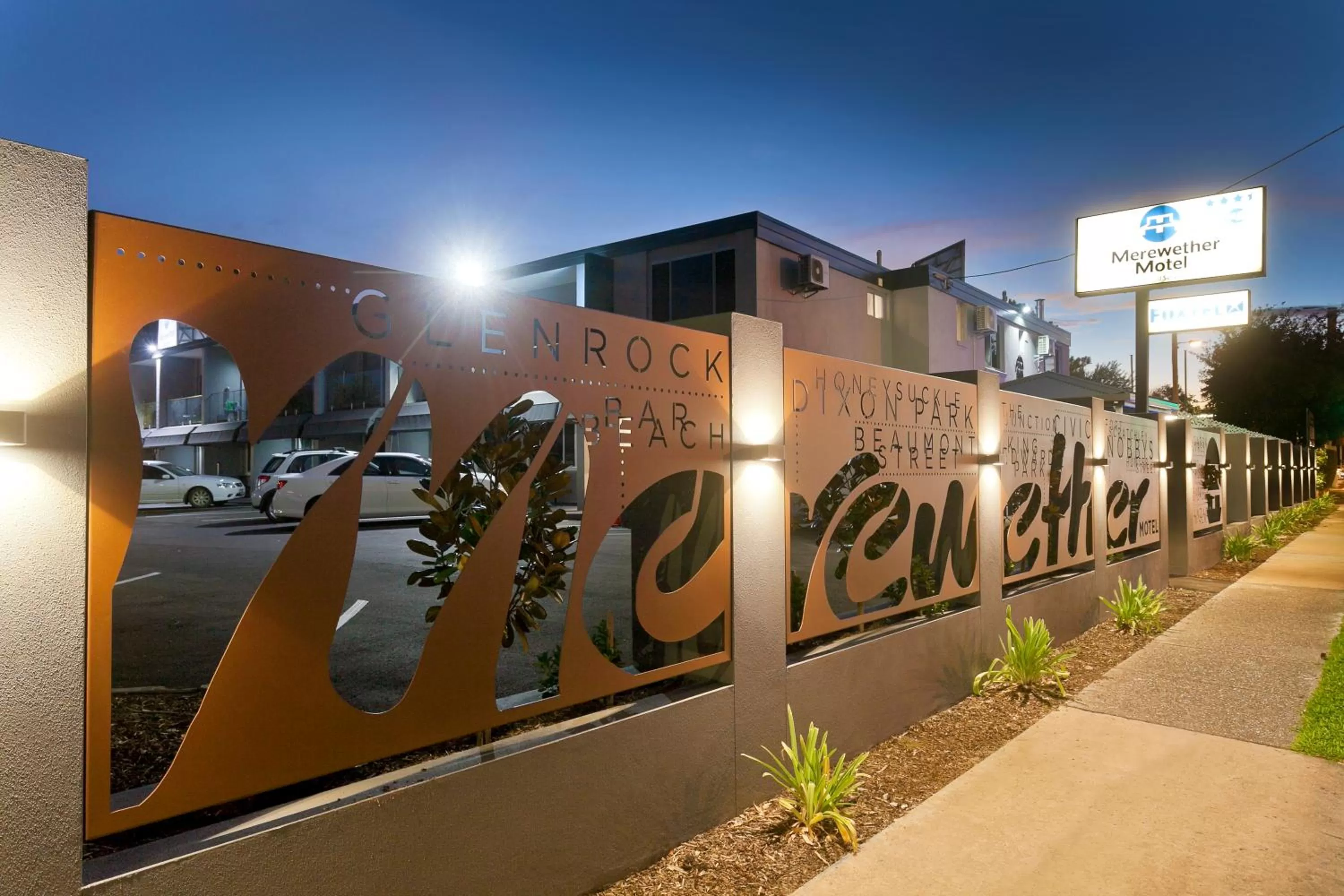 Property logo or sign in Merewether Motel