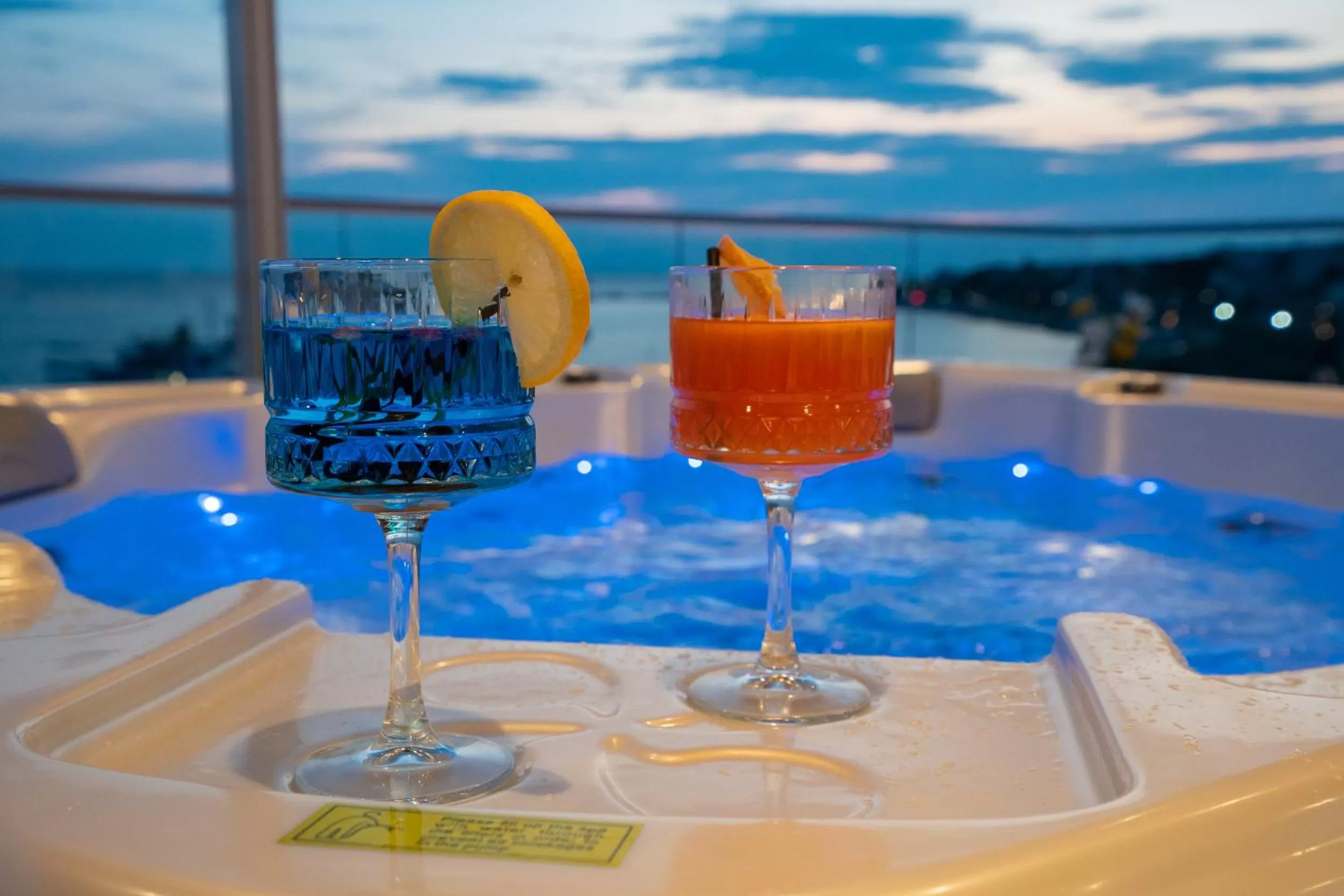 Hot Tub in Bed&Breakfast Novalis