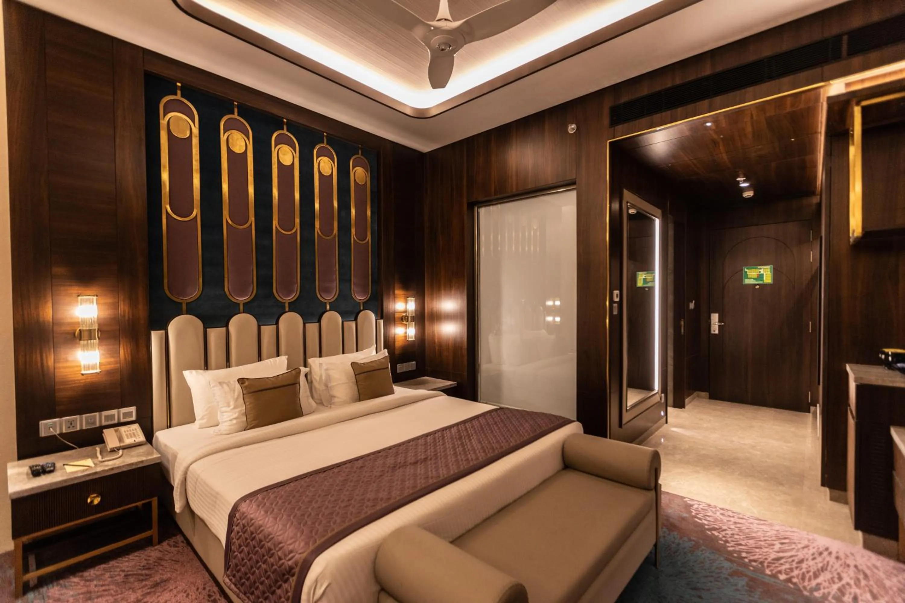 Bed in The Corinthians Resort