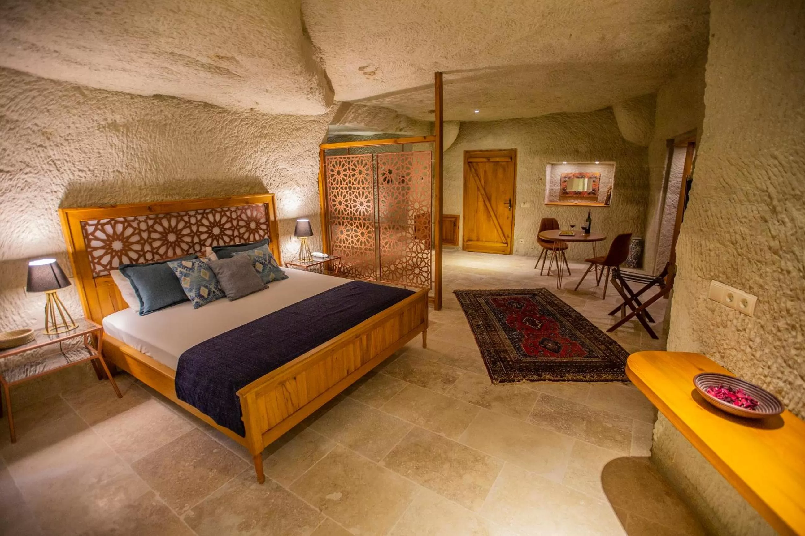 Bed in Azure Cave Suites - Cappadocia