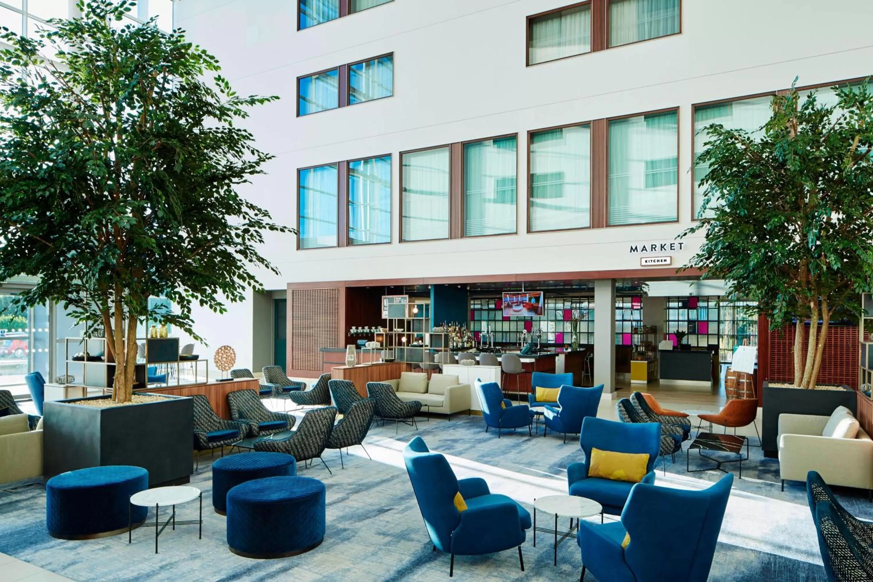 Lobby or reception in Leicester Marriott Hotel