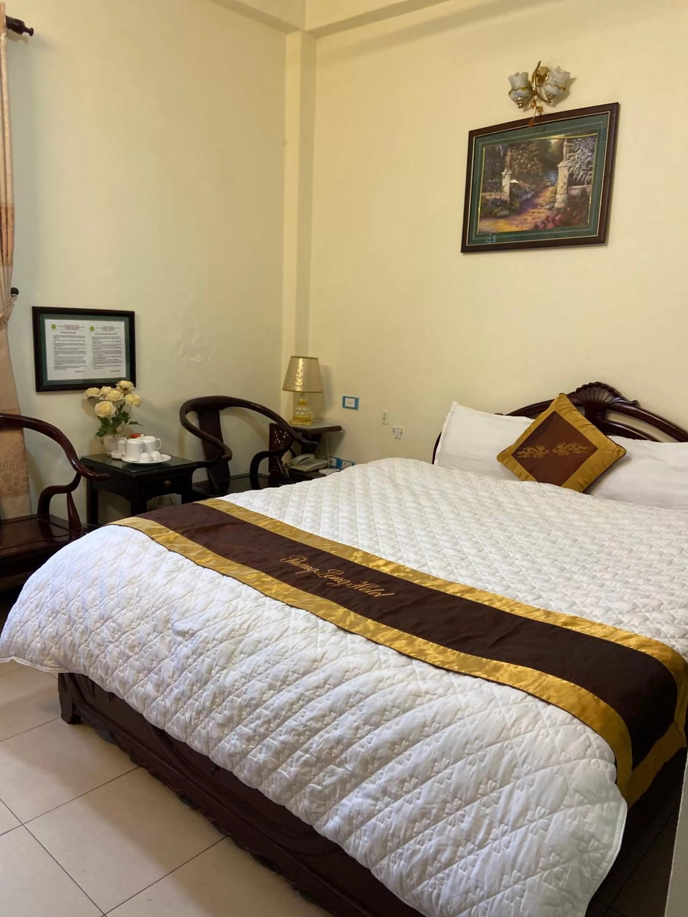 Bed in Thang Long Hotel