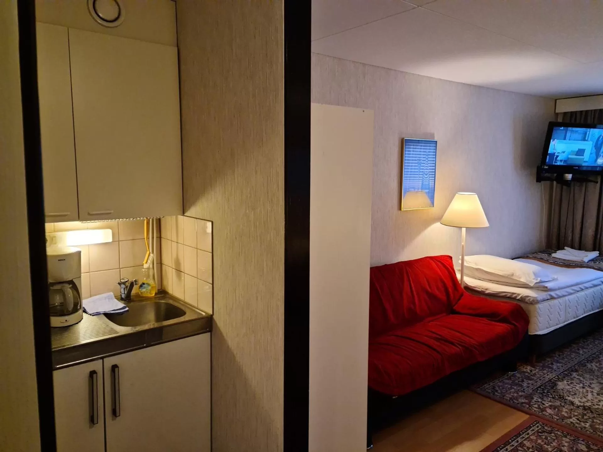 Bed in Hotelli Sandels