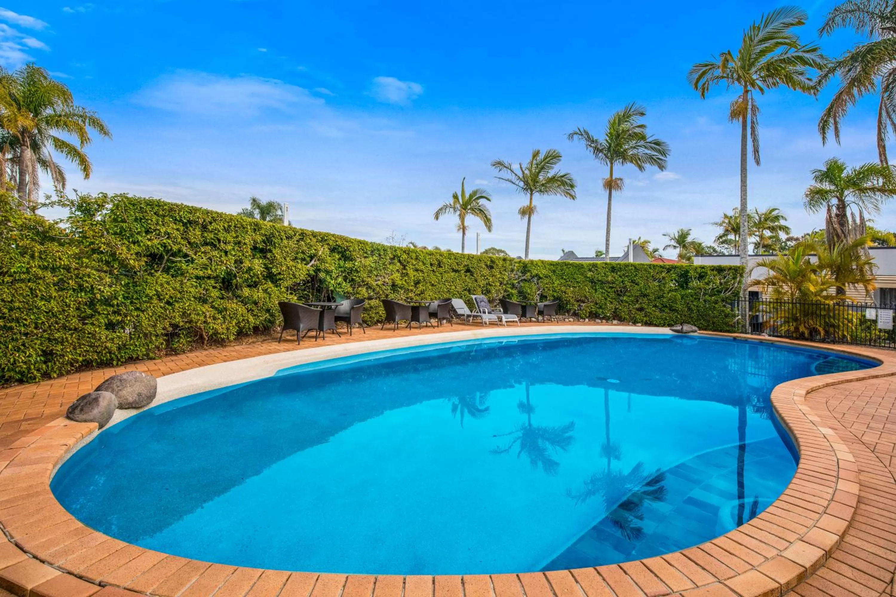 Pool view in Comfort Inn North Brisbane