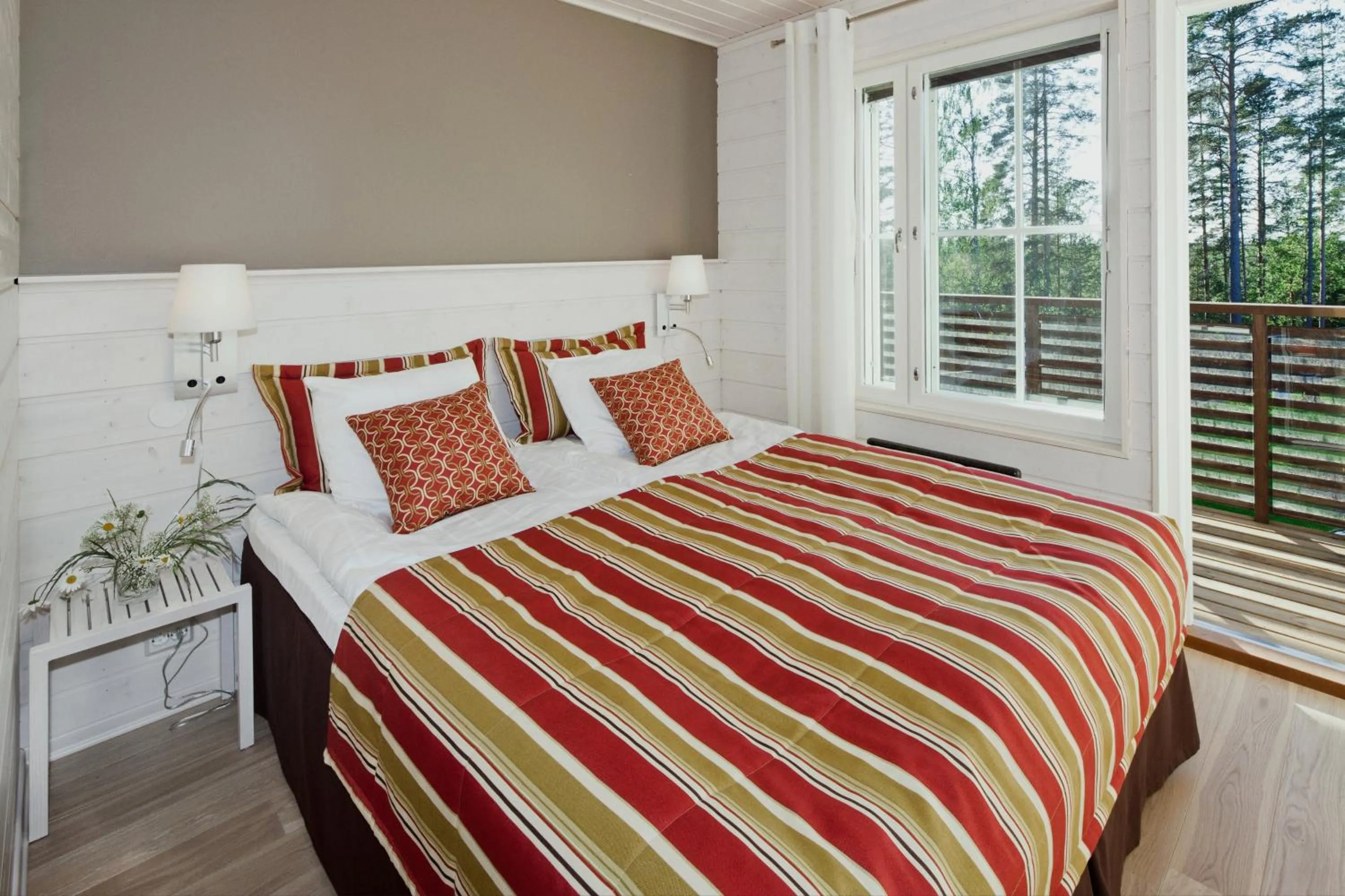 Bed in Holiday Club Saimaa Apartments