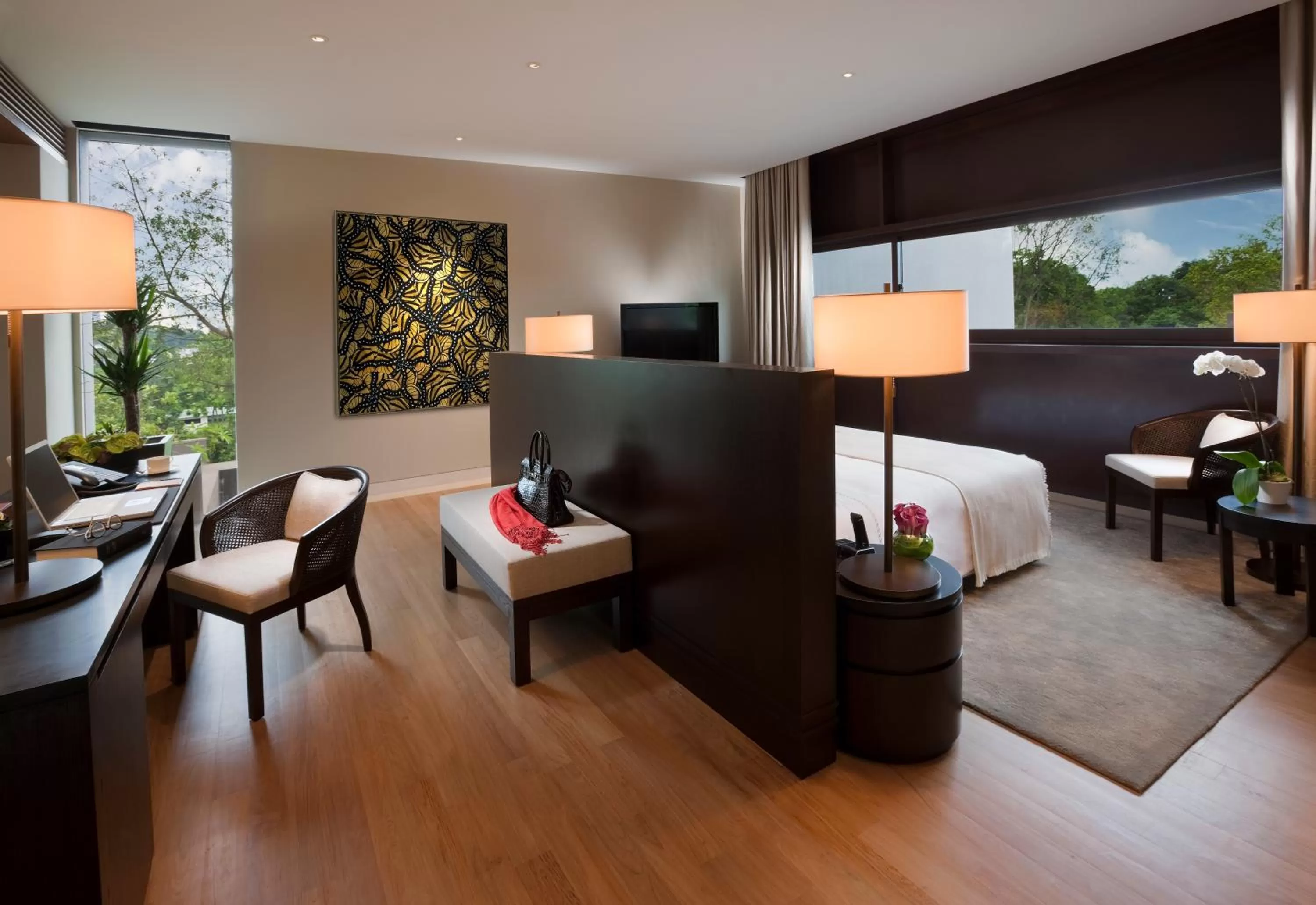 Photo of the whole room in Capella Singapore