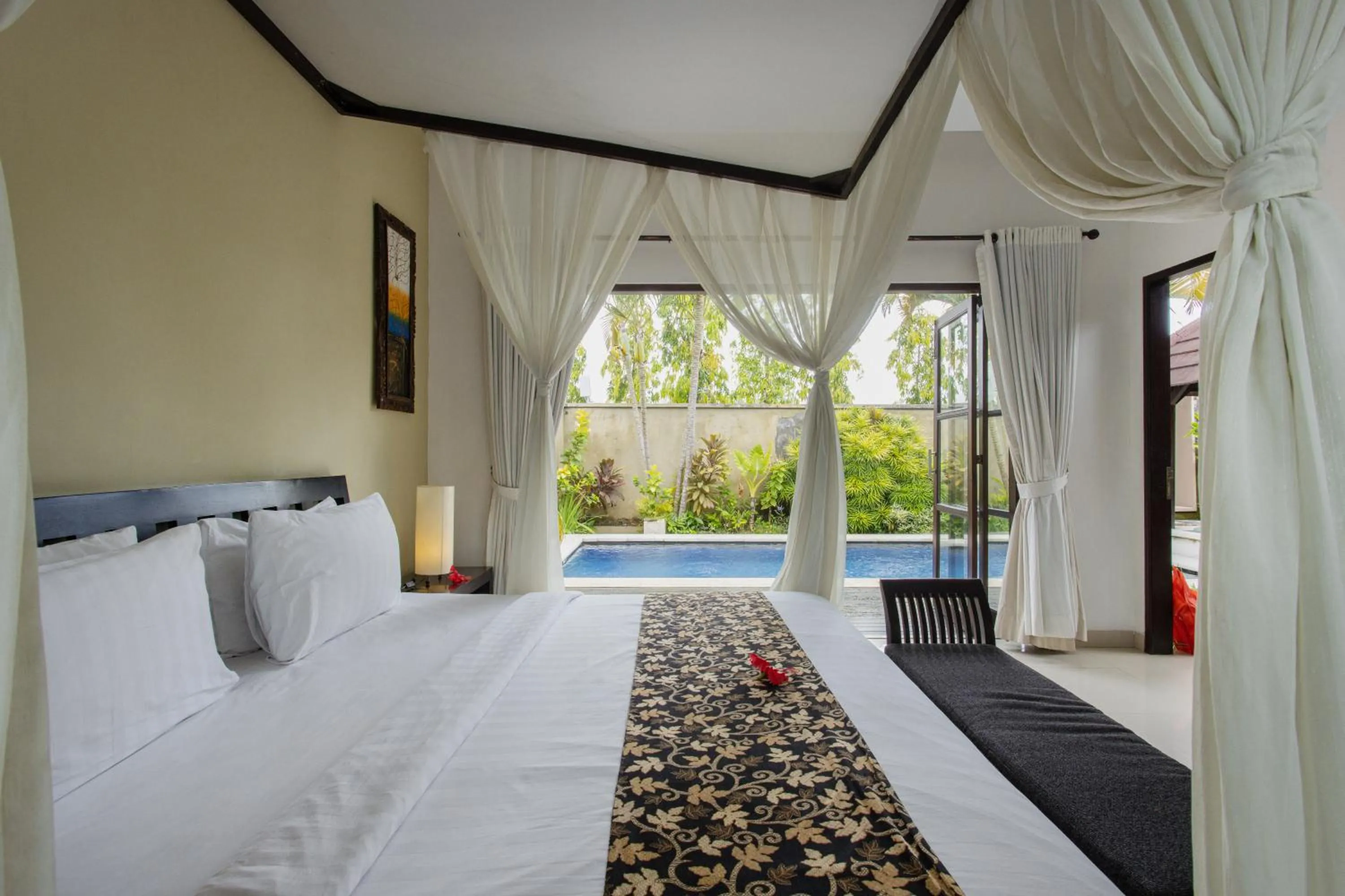 Bed in The Bidadari Villas and Spa Umalas - Seminyak