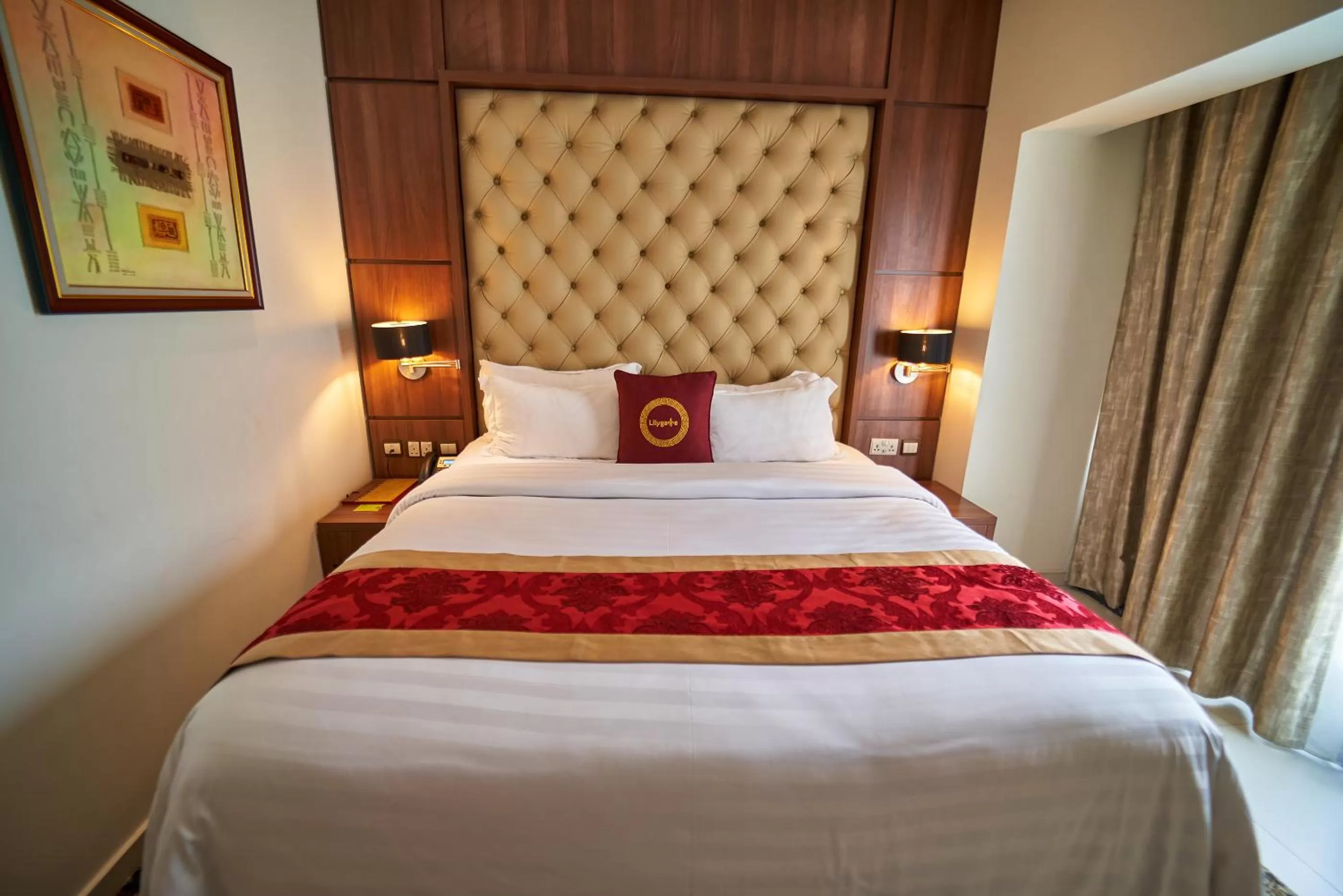 Photo of the whole room, Bed in The Lilygate Lagos