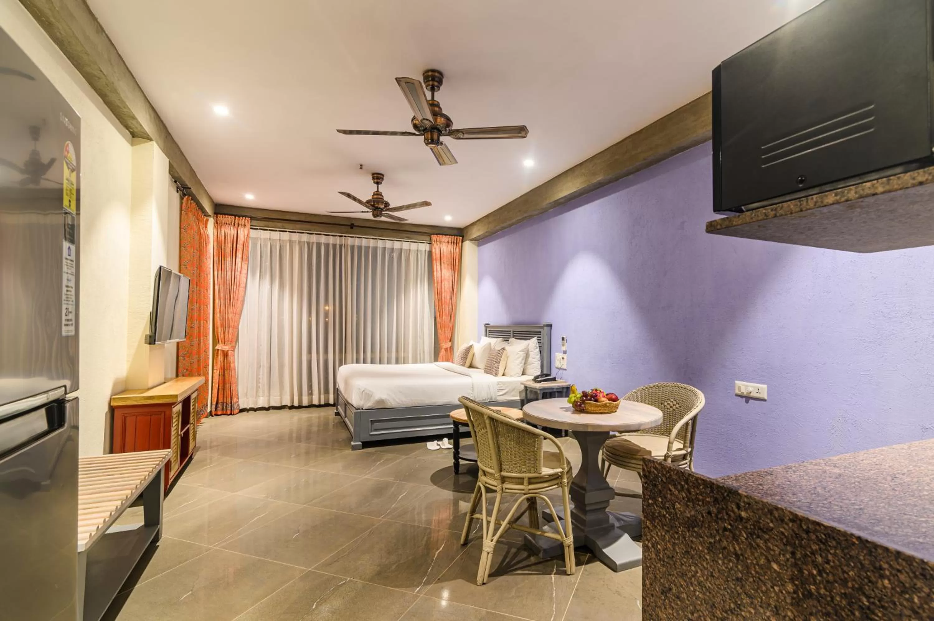 View (from property/room), Bed in Bougainvilla Apartment