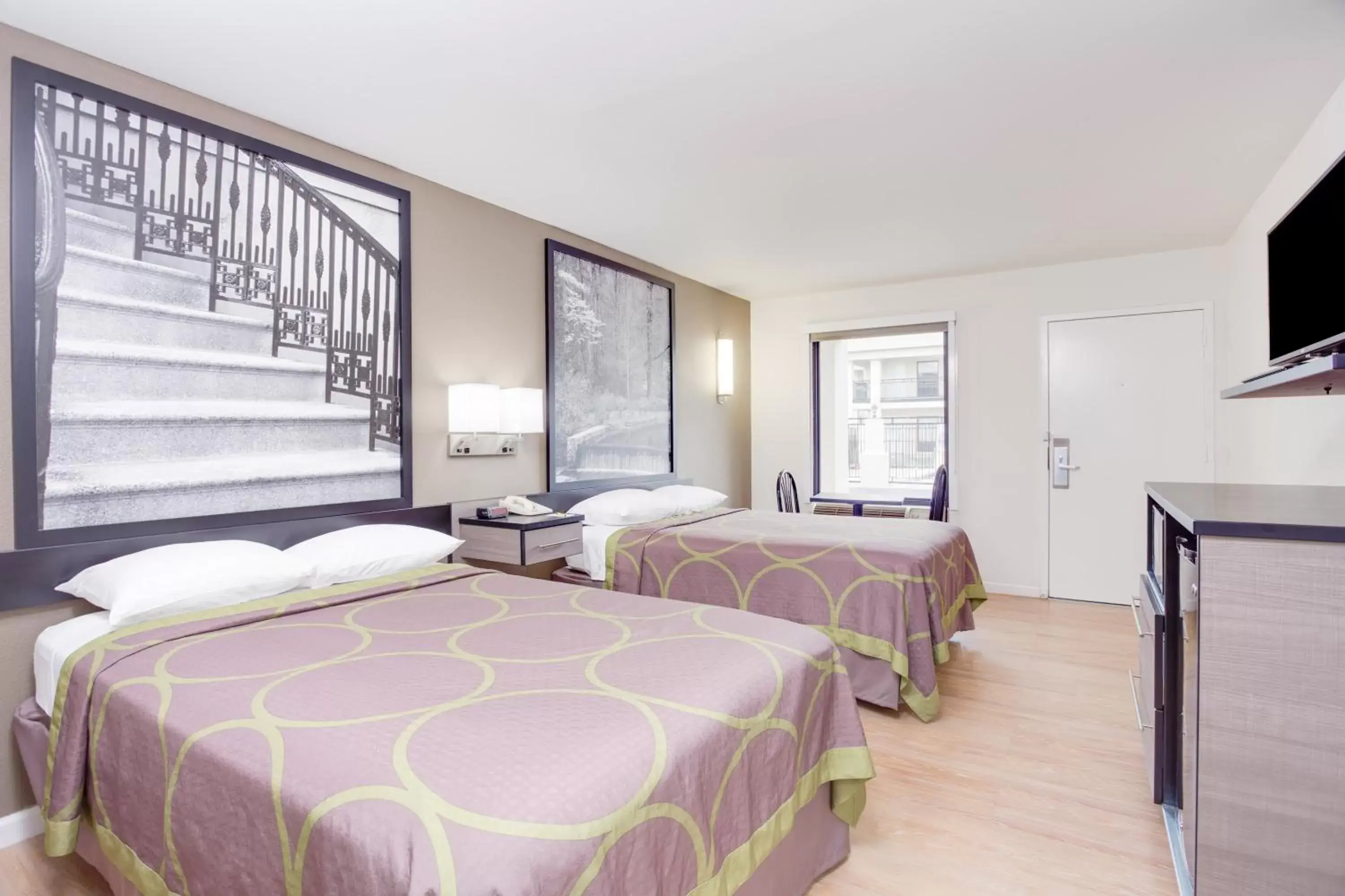 Queen Room with Two Queen Beds - Non-Smoking in Super 8 by Wyndham Dalton Queen Room with Two Queen Beds - Non-Smoking in Super 8 by Wyndham Dalton