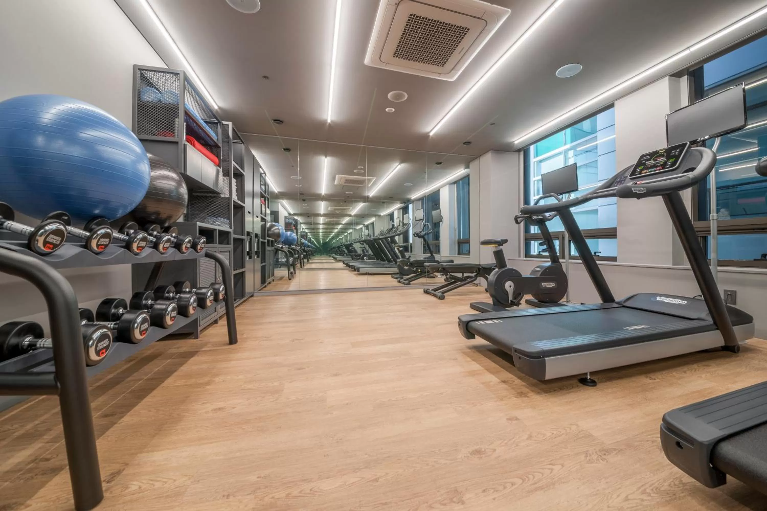 Fitness centre/facilities in Hotel Cappuccino