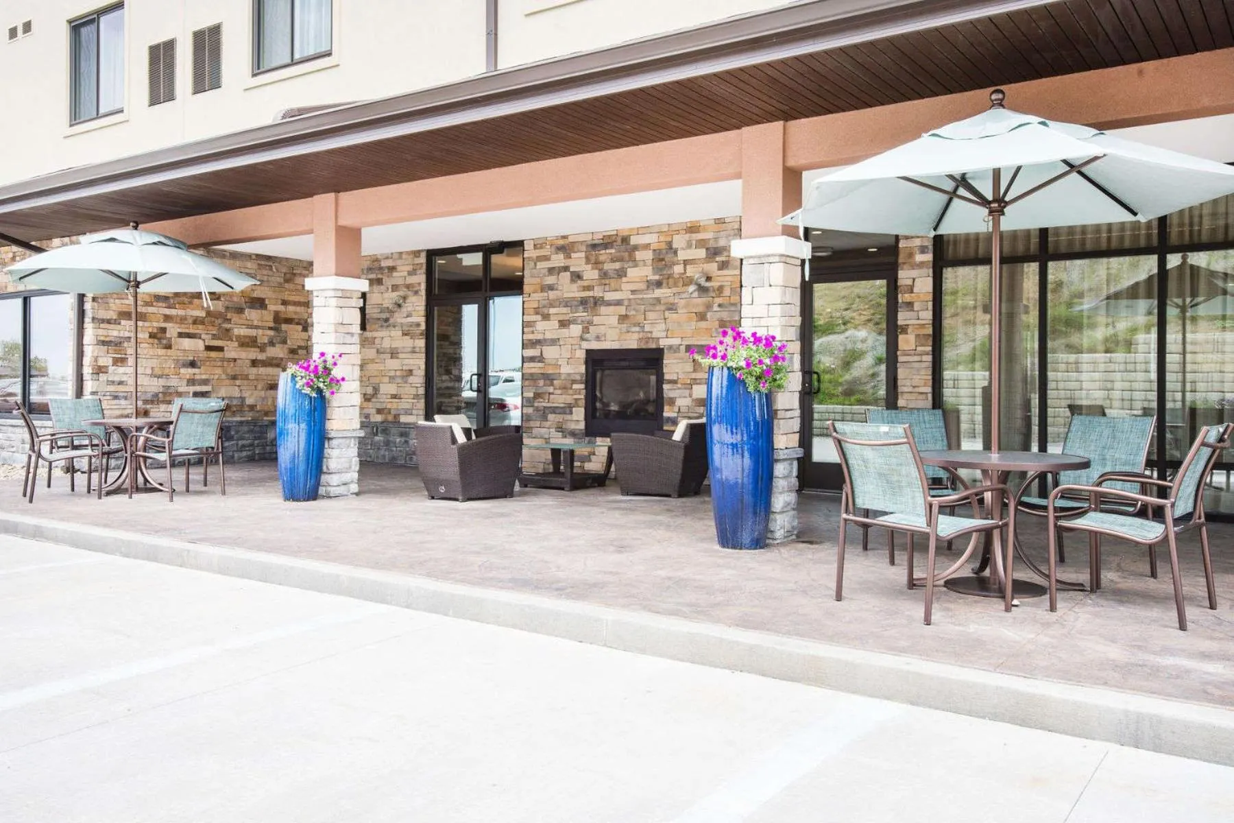 Patio in Hawthorn Extended Stay by Wyndham Saint Clairsville