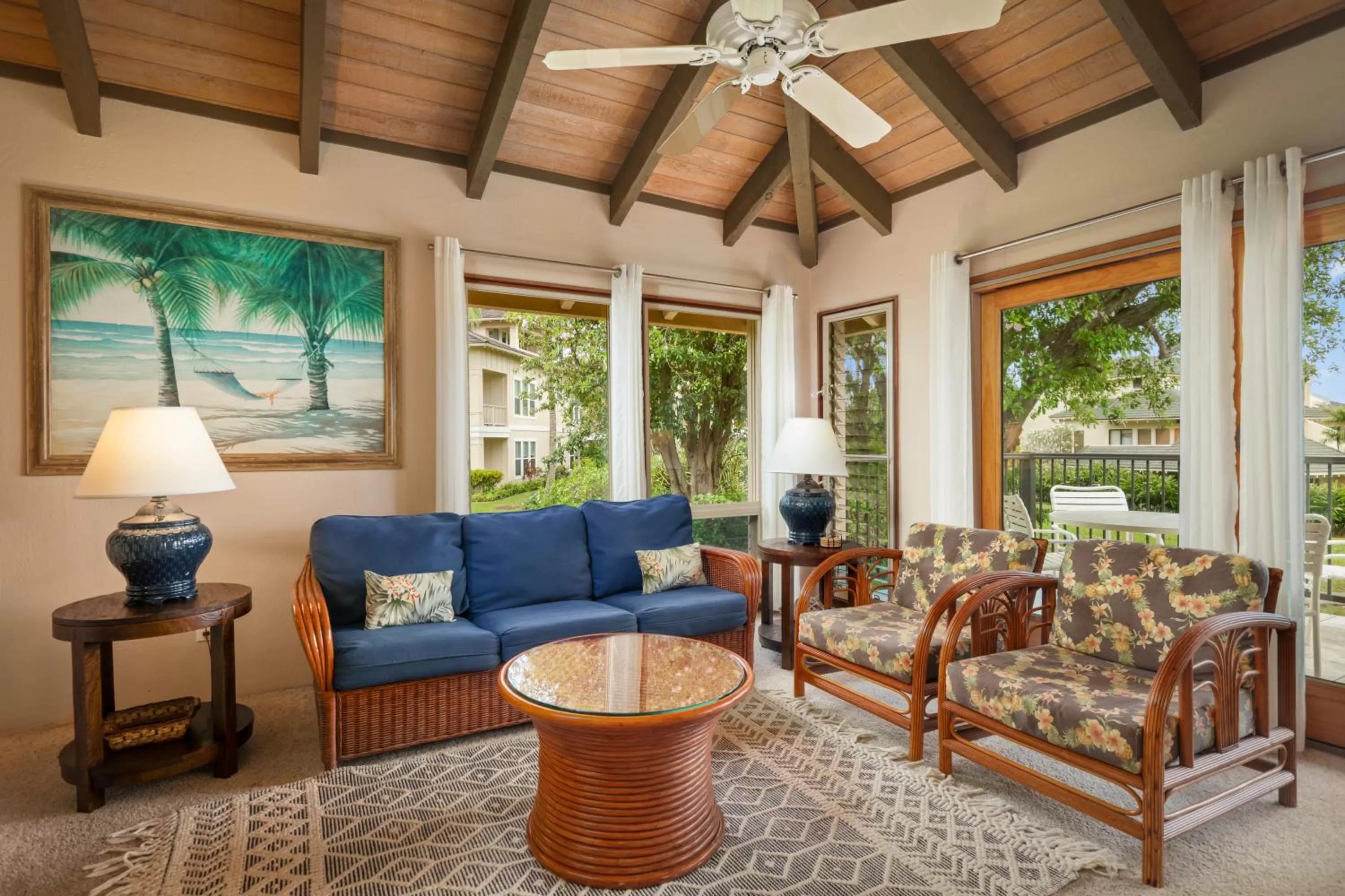 Living room in Aston At Poipu Kai