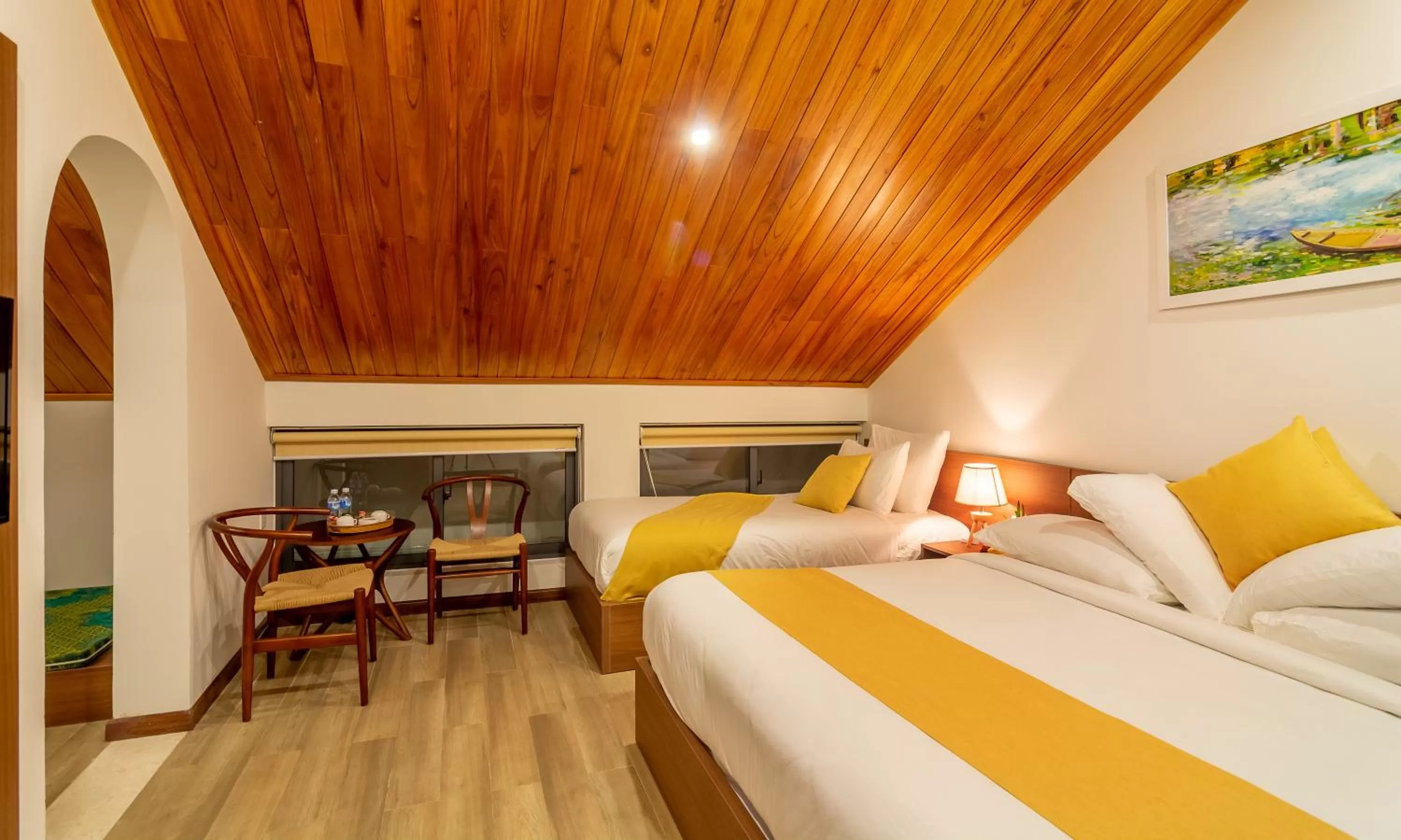 Living room, Bed in Hoi An Majestic Villa