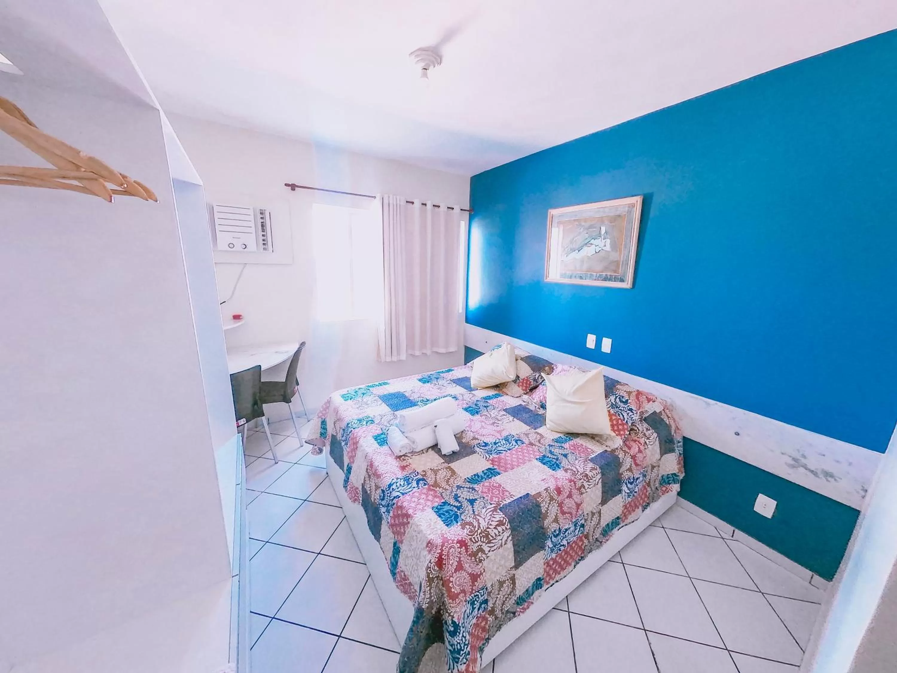 Bed in Flat Apart Hotel Marinas Tamandaré