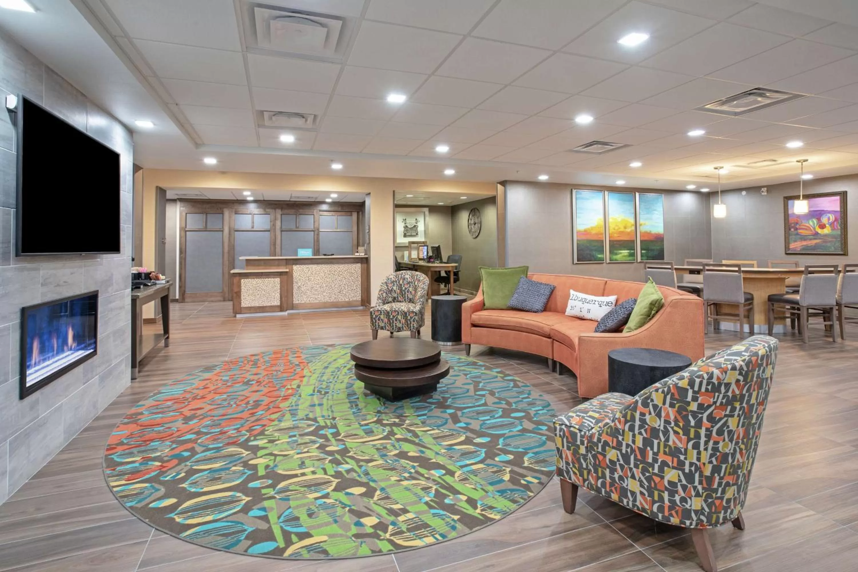 Lobby or reception in Homewood Suites by Hilton Albuquerque-Journal Center