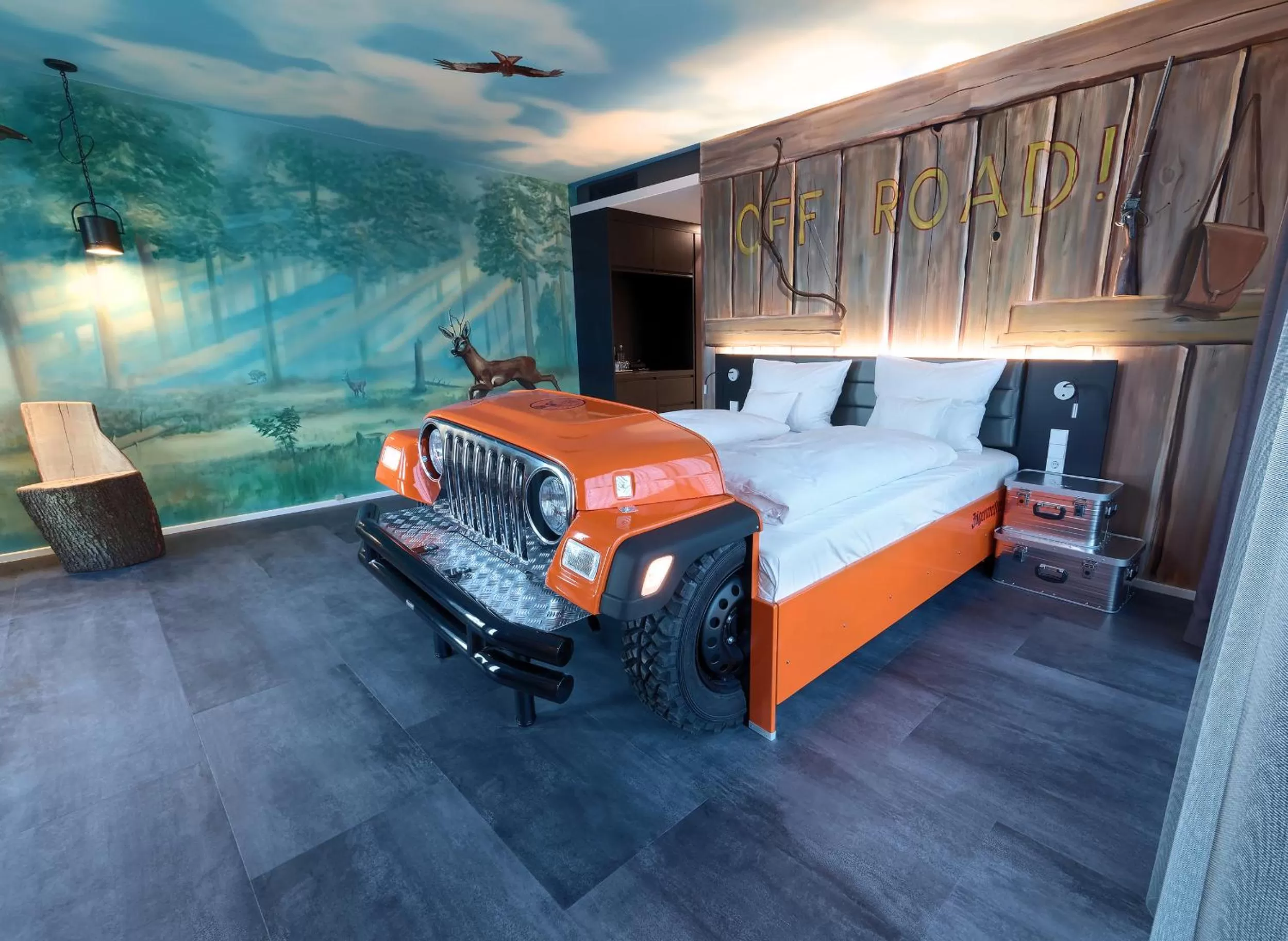 Photo of the whole room, Bed in V8 HOTEL Motorworld Region Stuttgart