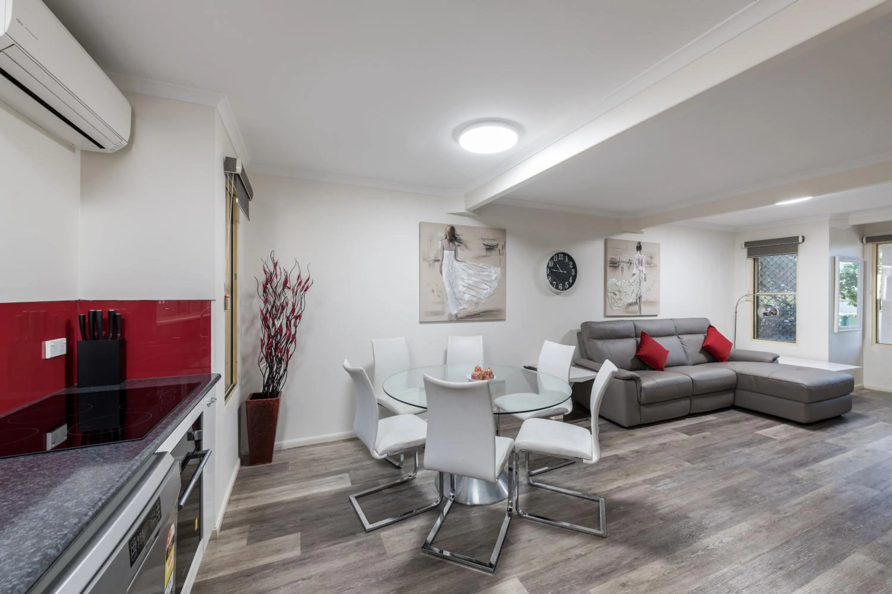 Living room in Athena Motel Apartments