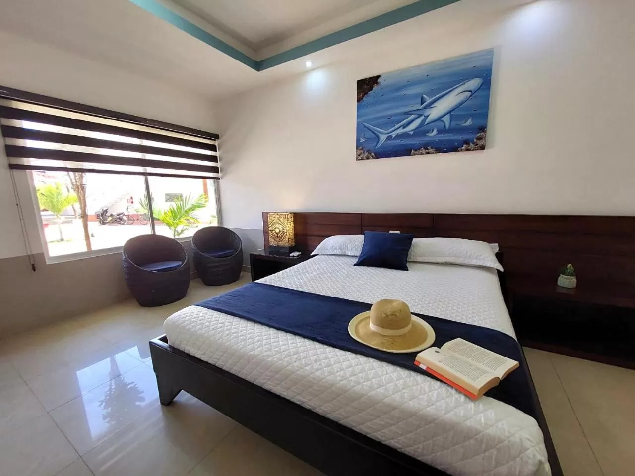 Bed in Hotel Las Ninfas